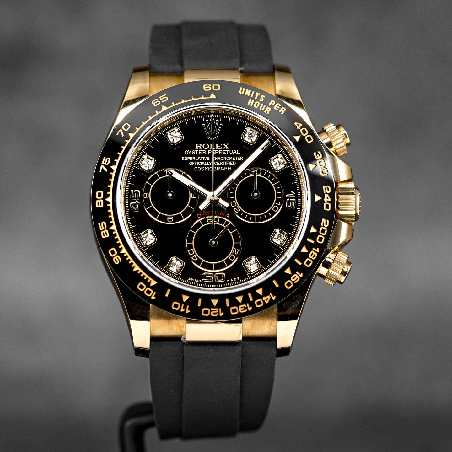 DAYTONA OYSTERFLEX YELLOWGOLD BLACK DIAMOND DIAL (2020)