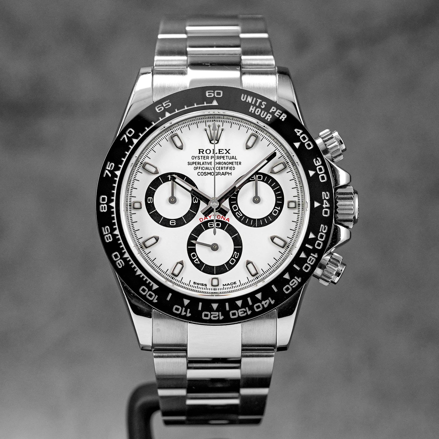 DAYTONA CERAMIC WHITE PANDA (WATCH & BOX)