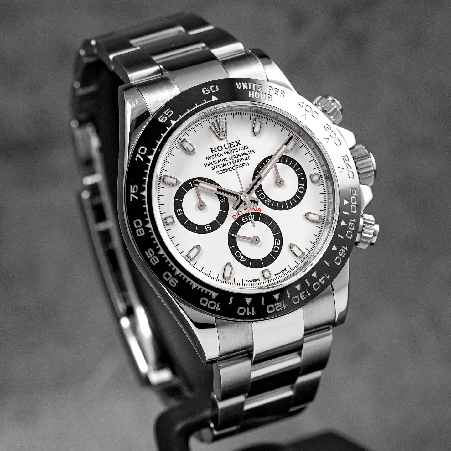 DAYTONA CERAMIC WHITE PANDA (WATCH & BOX)