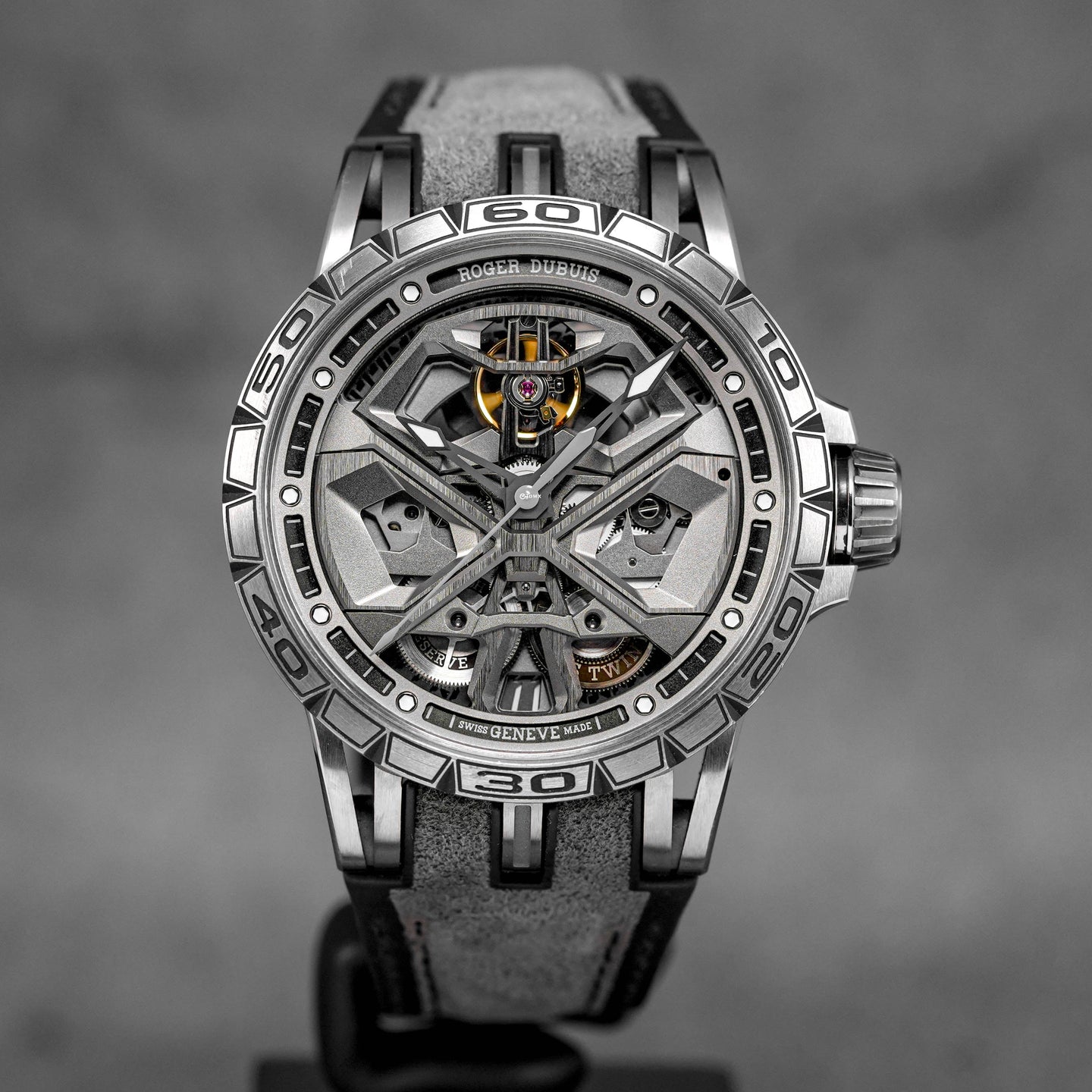 EXCALIBUR SPIDER MONOBALANCIER HURACAN 45MM TITANIUM GREY (2020)