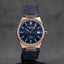 HIGHLIFE 39MM COSC TWOTONE ROSEGOLD-PLATED STEEL BLUE DIAL LEATHER STRAP (2025)