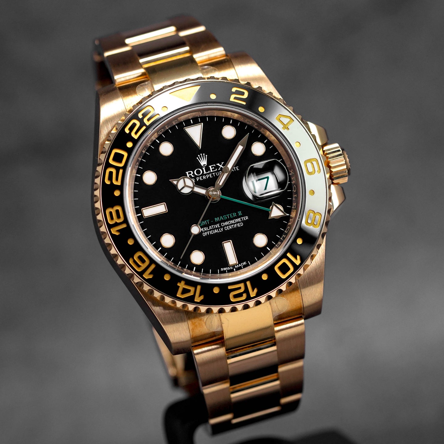 GMT MASTER-II YELLOWGOLD BLACK DIAL (2014)