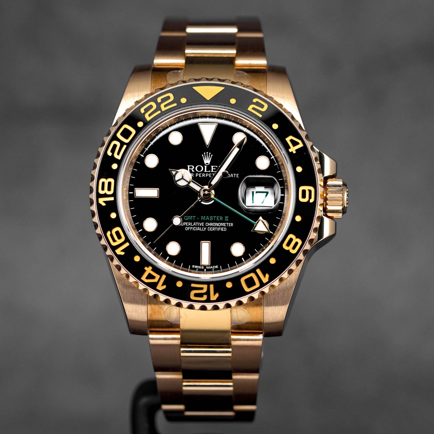 GMT MASTER-II YELLOWGOLD BLACK DIAL (2014)