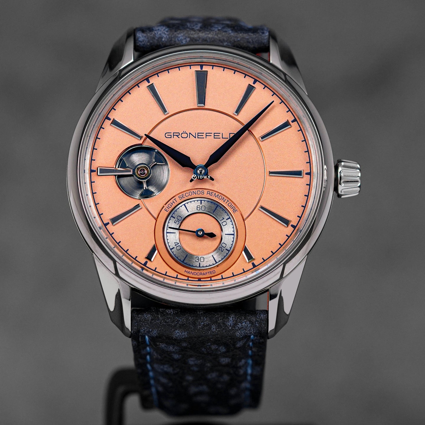 1941 REMONTOIRE CONSTANT FORCE WHITEGOLD SALMON DIAL (UNDATED)