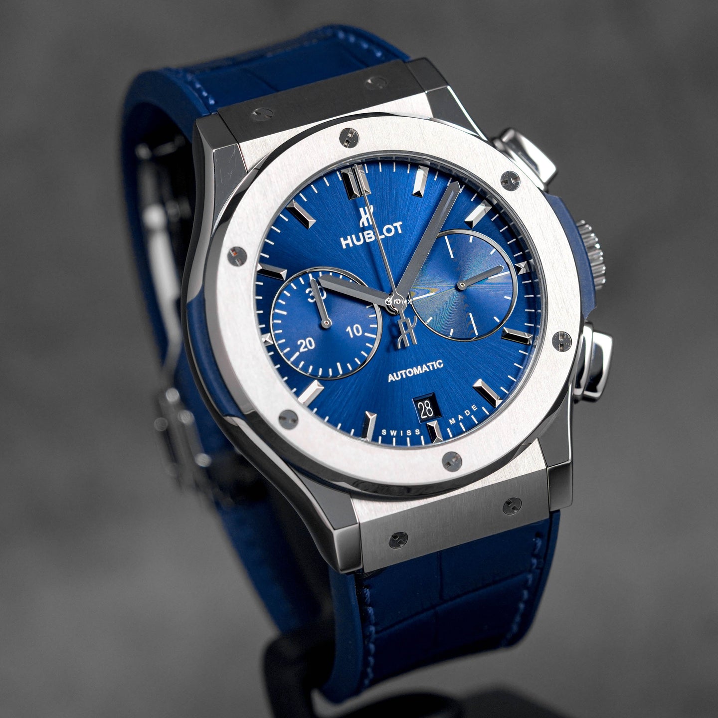 CLASSIC FUSION CHRONOGRAPH 45MM TITANIUM BLUE (2022)