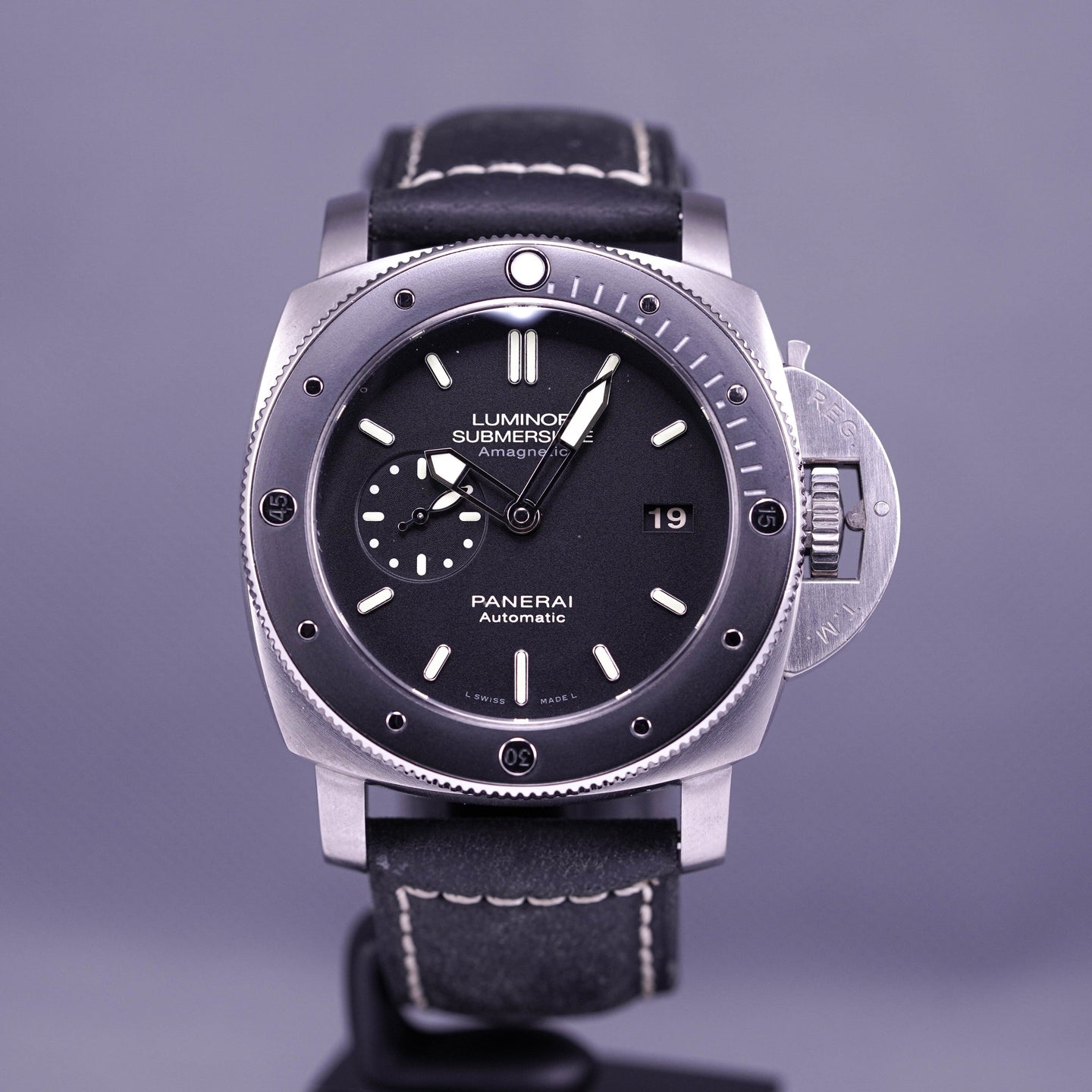 LUMINOR 1950 SUBMERSIBLE AMAGNETIC TITANIUM 3 DAYS 'PAM0389' (2013)