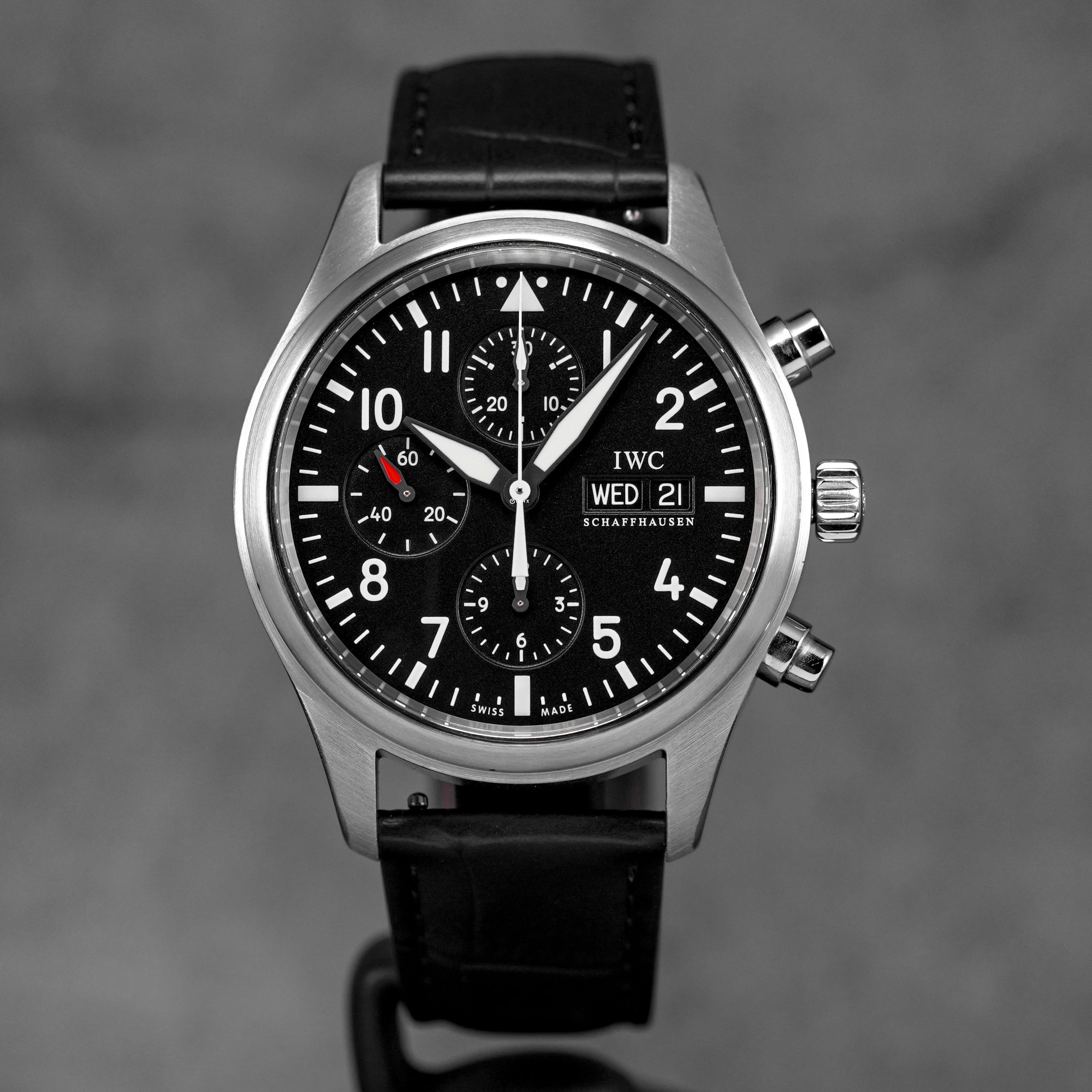 PILOT CHRONOGRAPH DAY-DATE 42MM BLACK DIAL (2012)