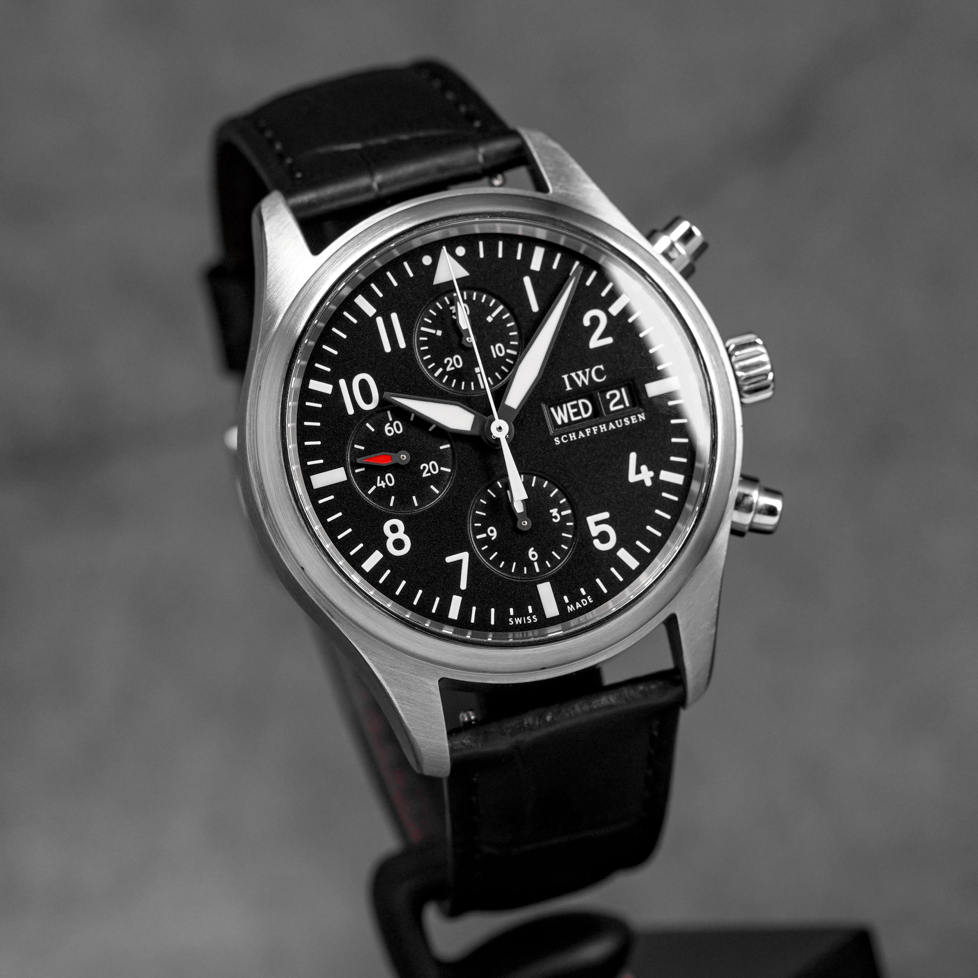 PILOT CHRONOGRAPH DAY-DATE 42MM BLACK DIAL (2012)