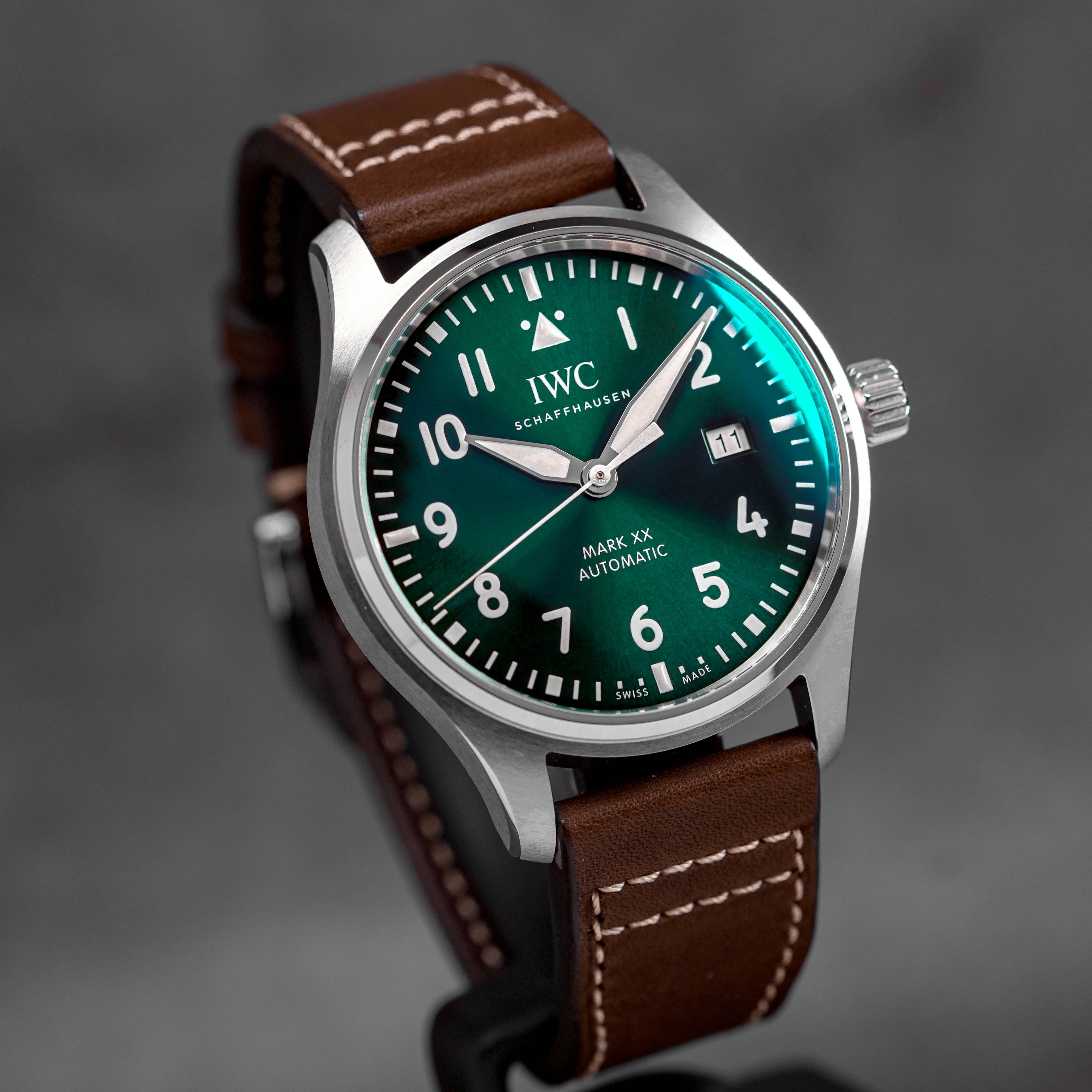 PILOT MARK XX GREEN DIAL LEATHER STRAP (2025)