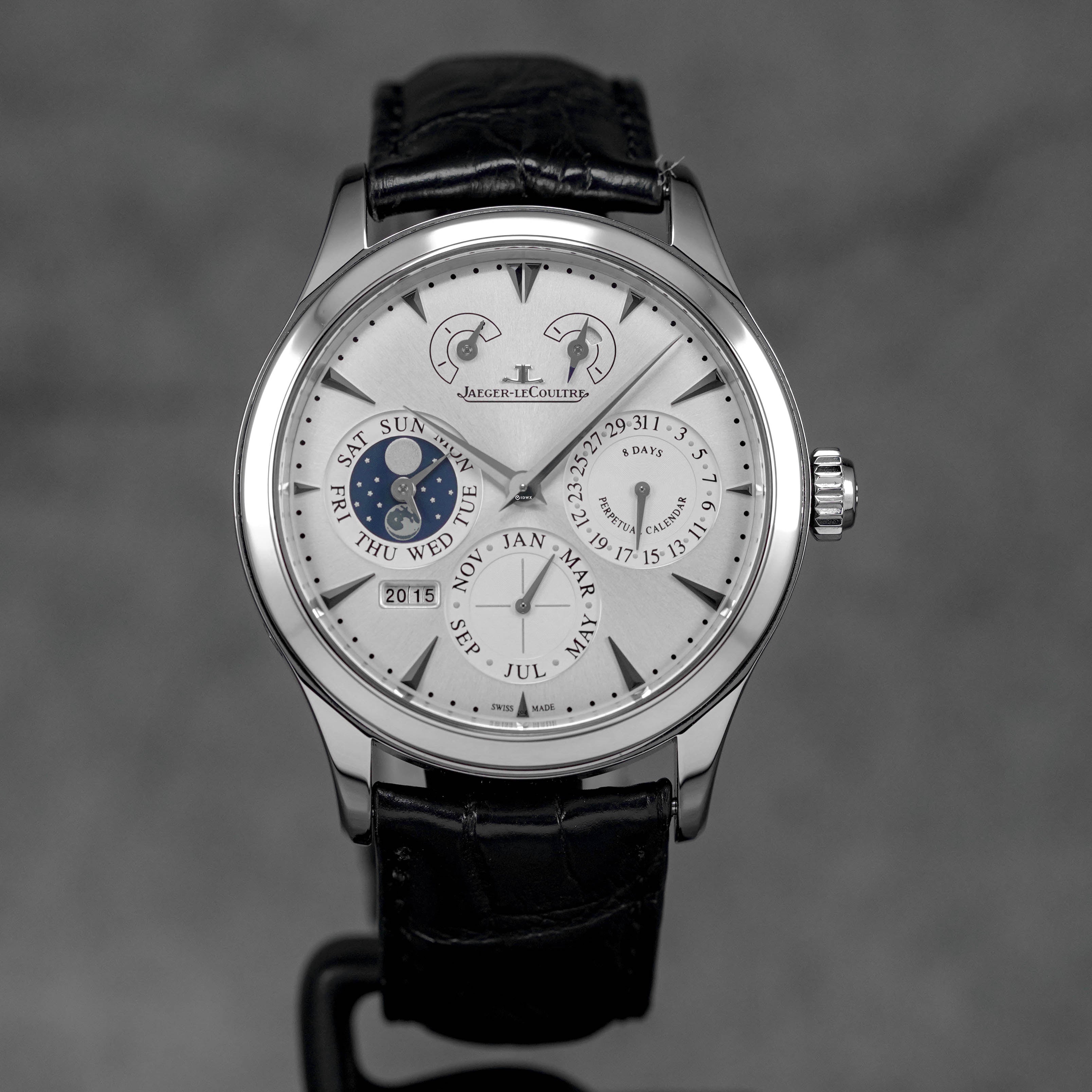MASTER 8 DAYS PERPETUAL CALENDAR SILVER DIAL (WATCH ONLY)
