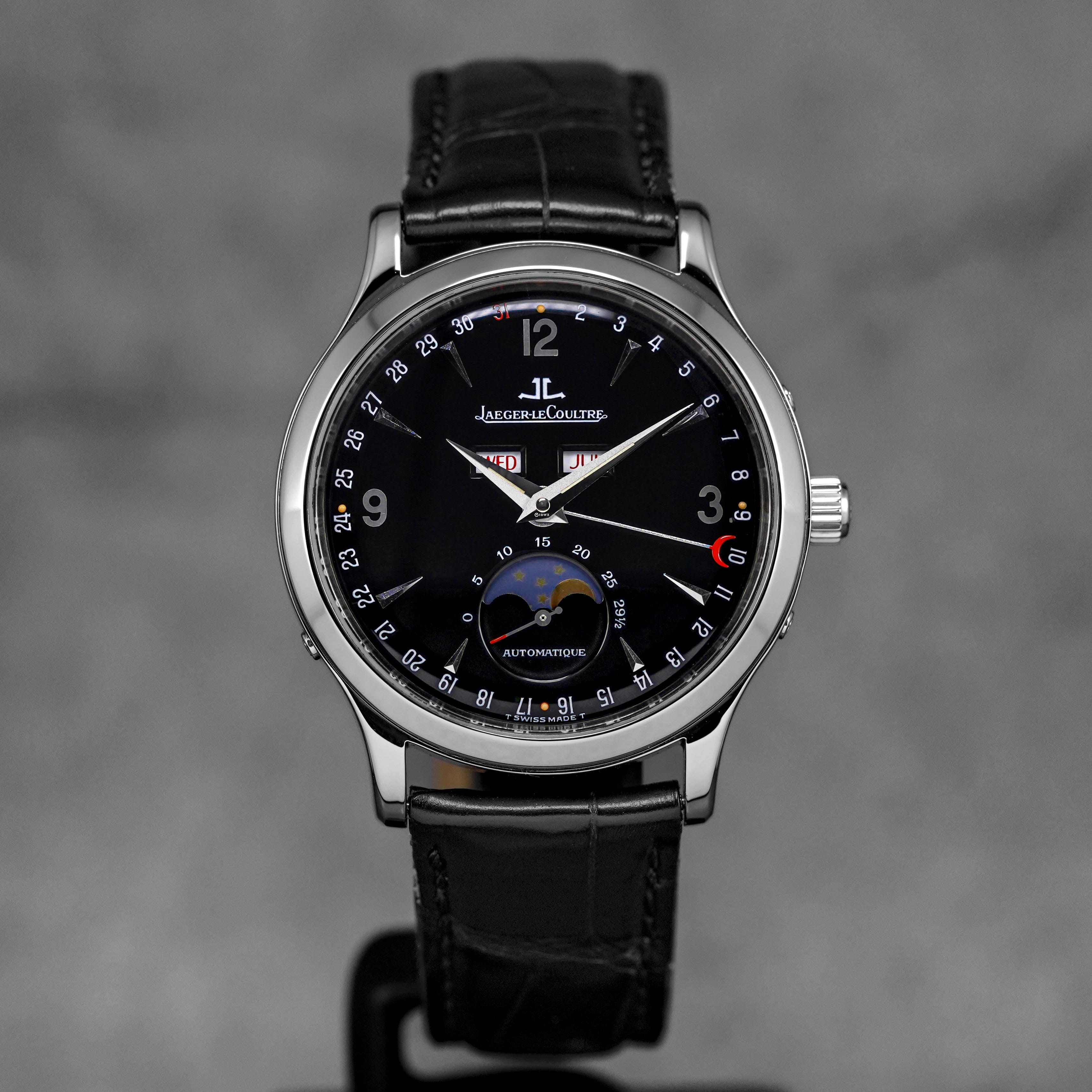 MASTER CONTROL CALENDAR MOONPHASE BLACK DIAL (WATCH ONLY)