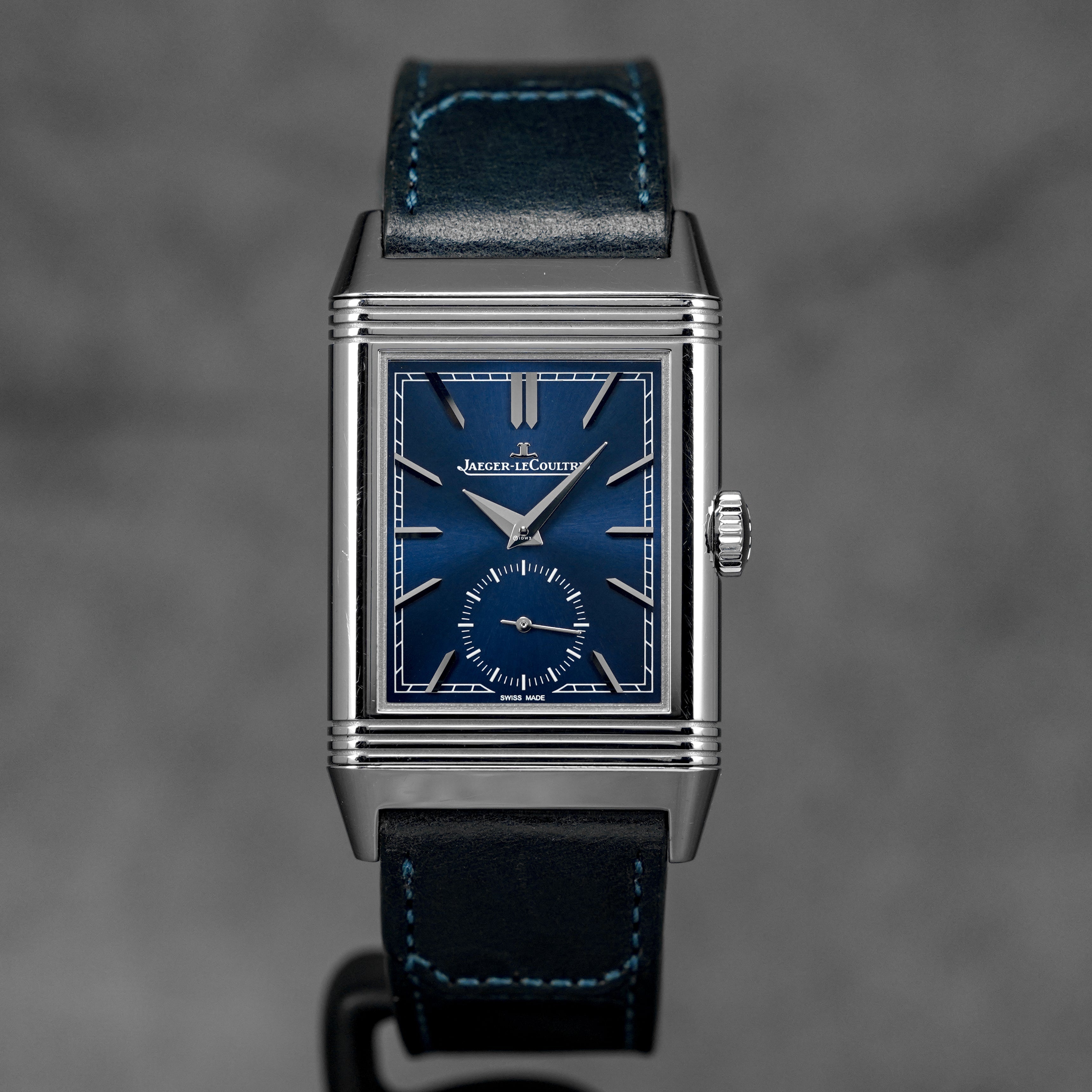 REVERSO TRIBUTE MONOFACE SMALL SECONDS BLUE DIAL (2018)
