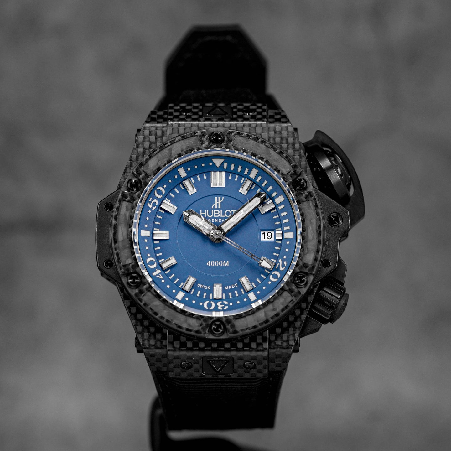 KING POWER 48MM OCEANOGRAPHIC DIVER 4000 'MUSEE DE MONACO' CARBON FIBER BLUE DIAL (2012)