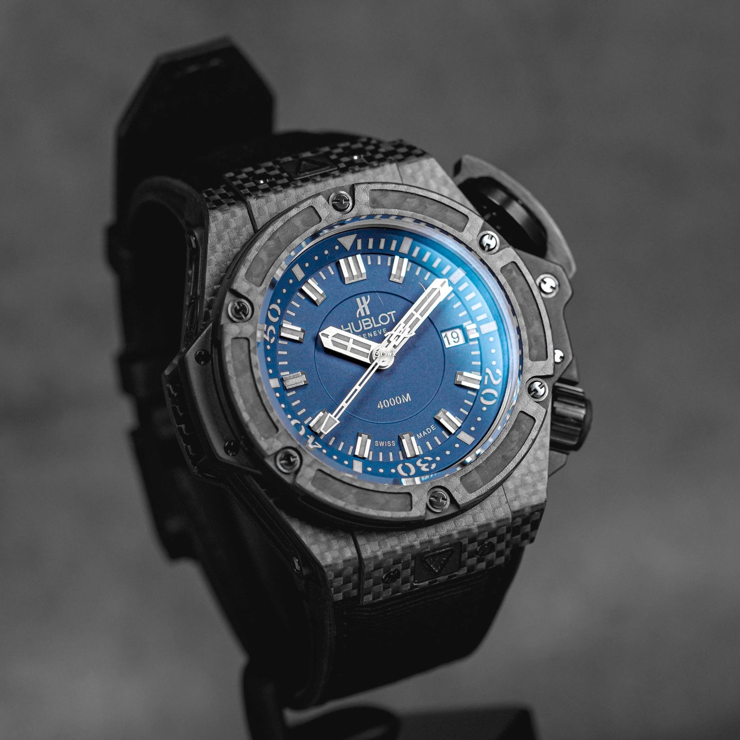 KING POWER 48MM OCEANOGRAPHIC DIVER 4000 'MUSEE DE MONACO' CARBON FIBER BLUE DIAL (2012)