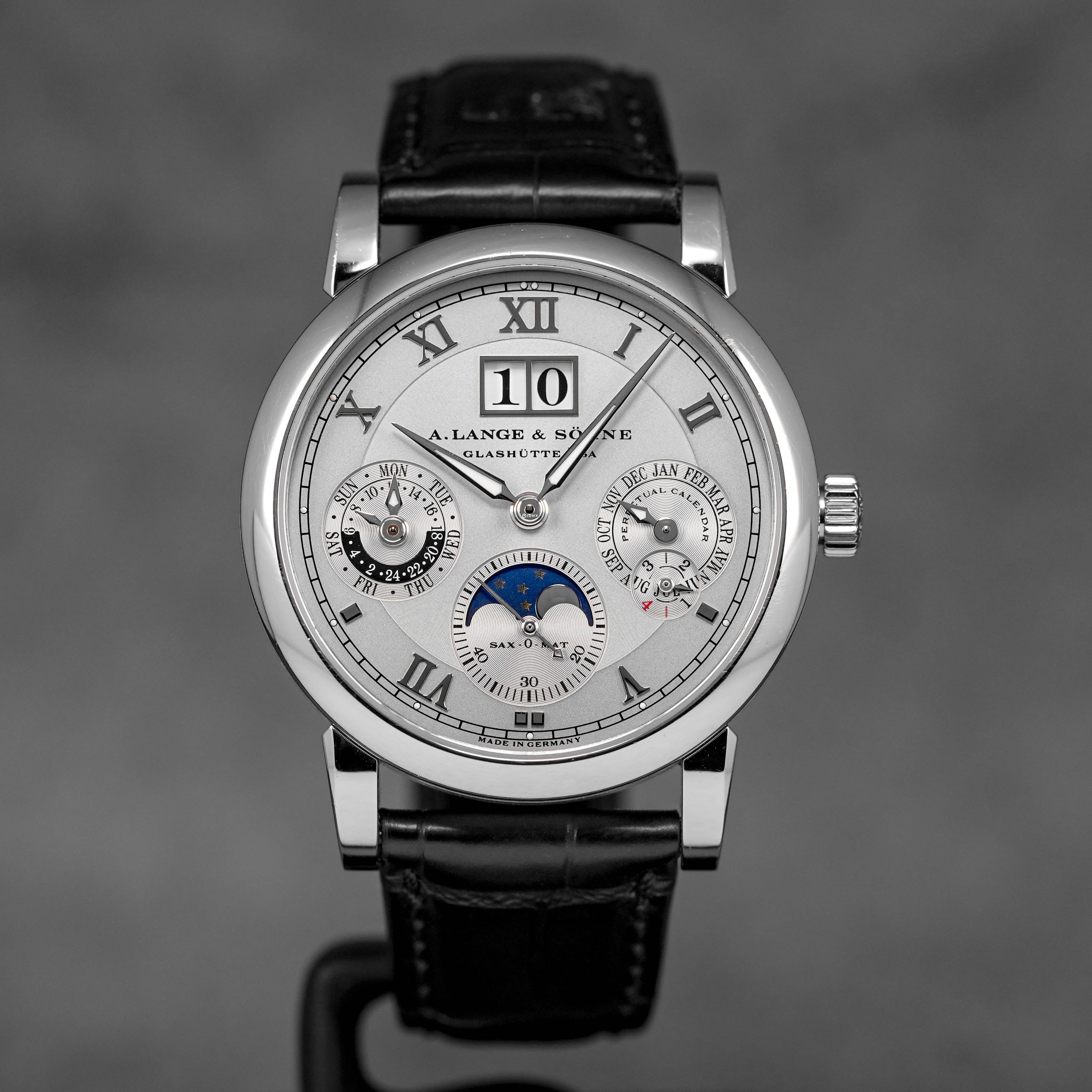 LANGEMATIK PERPETUAL CALENDAR PLATINUM SILVER DIAL (2012)