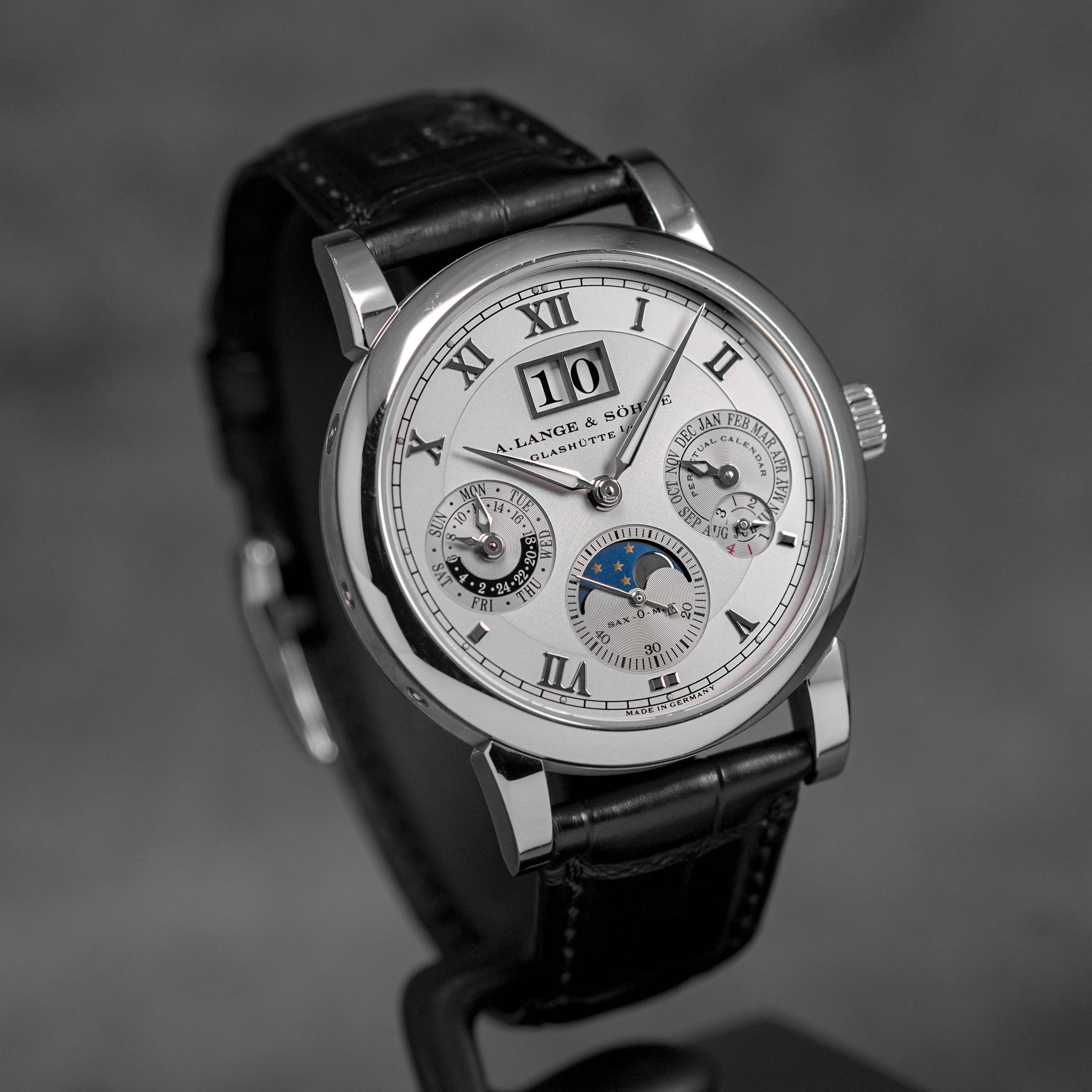 LANGEMATIK PERPETUAL CALENDAR PLATINUM SILVER DIAL (2012)