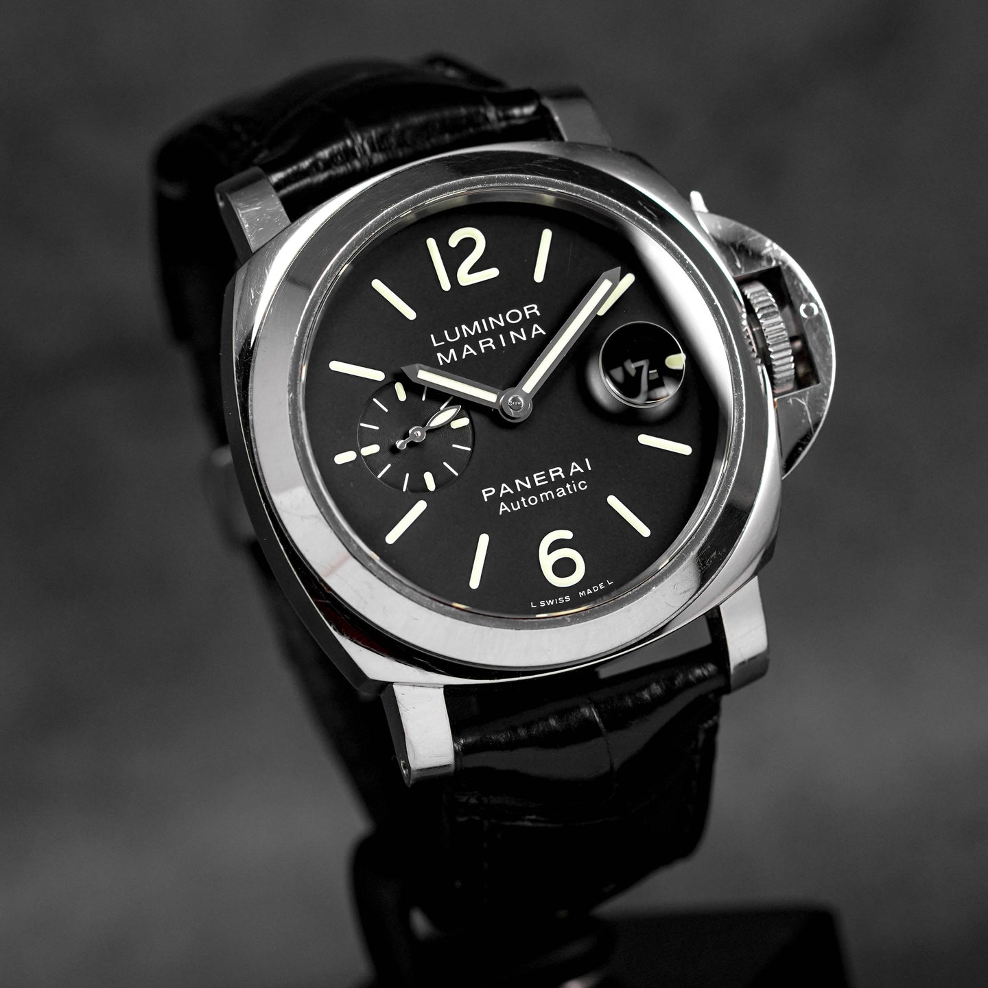 LUMINOR MARINA 44MM STEEL BLACK DIAL PAM 104 (2014)