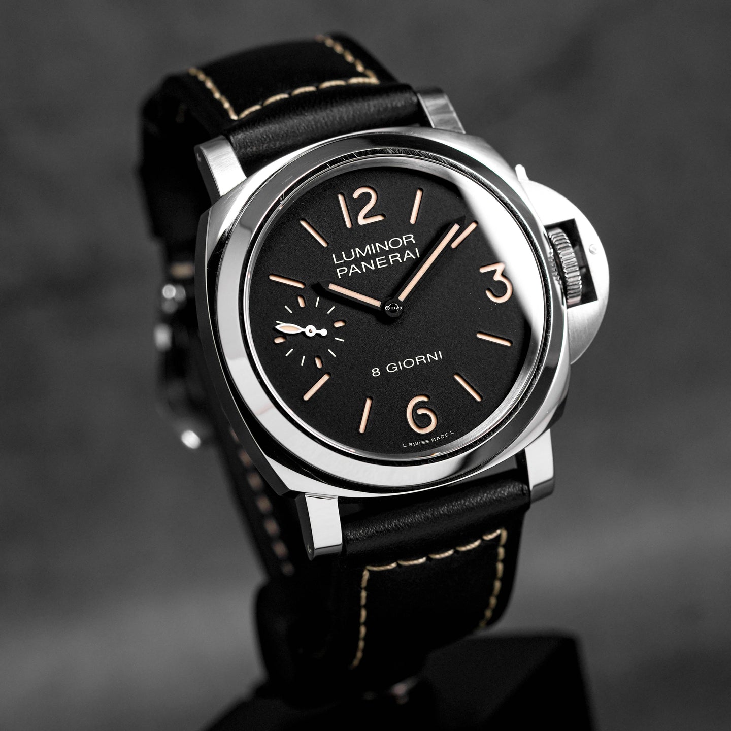 LUMINOR 8 GIORNI 44MM STEEL BLACK DIAL PAM 915 (2022)