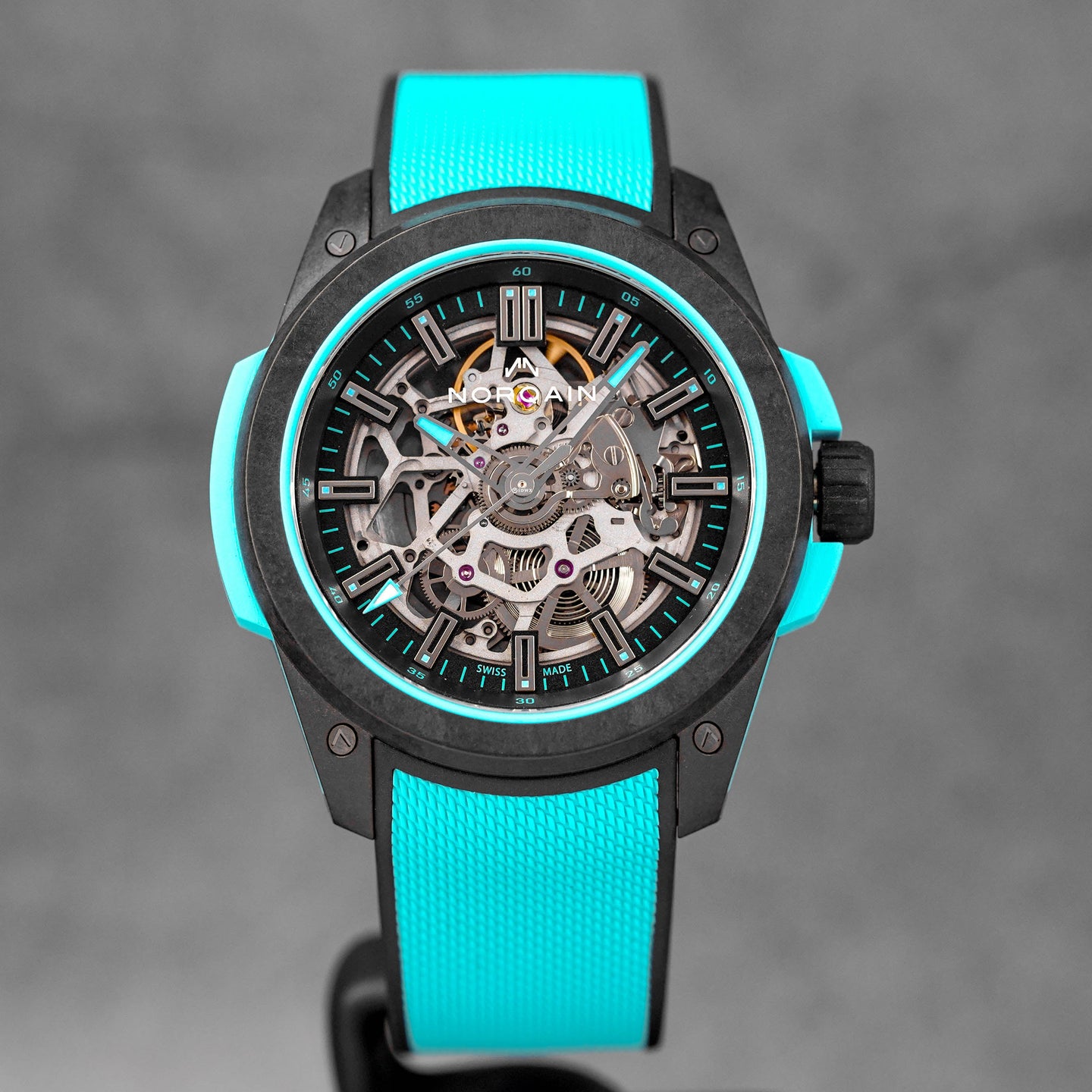 WILD ONE SKELETON 42MM TURQUOISE ULTRA-LIGHT CARBON FIBRE (2024)