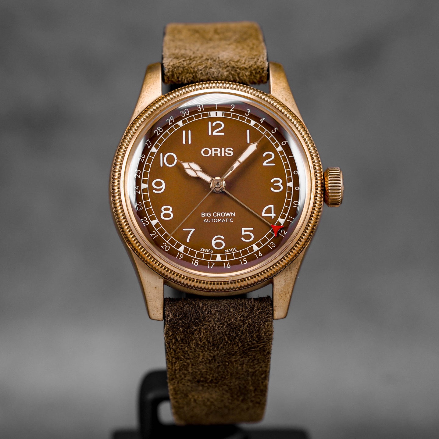 BIG CROWN BRONZE POINTER DATE LEATHER STRAP (UNDATED)