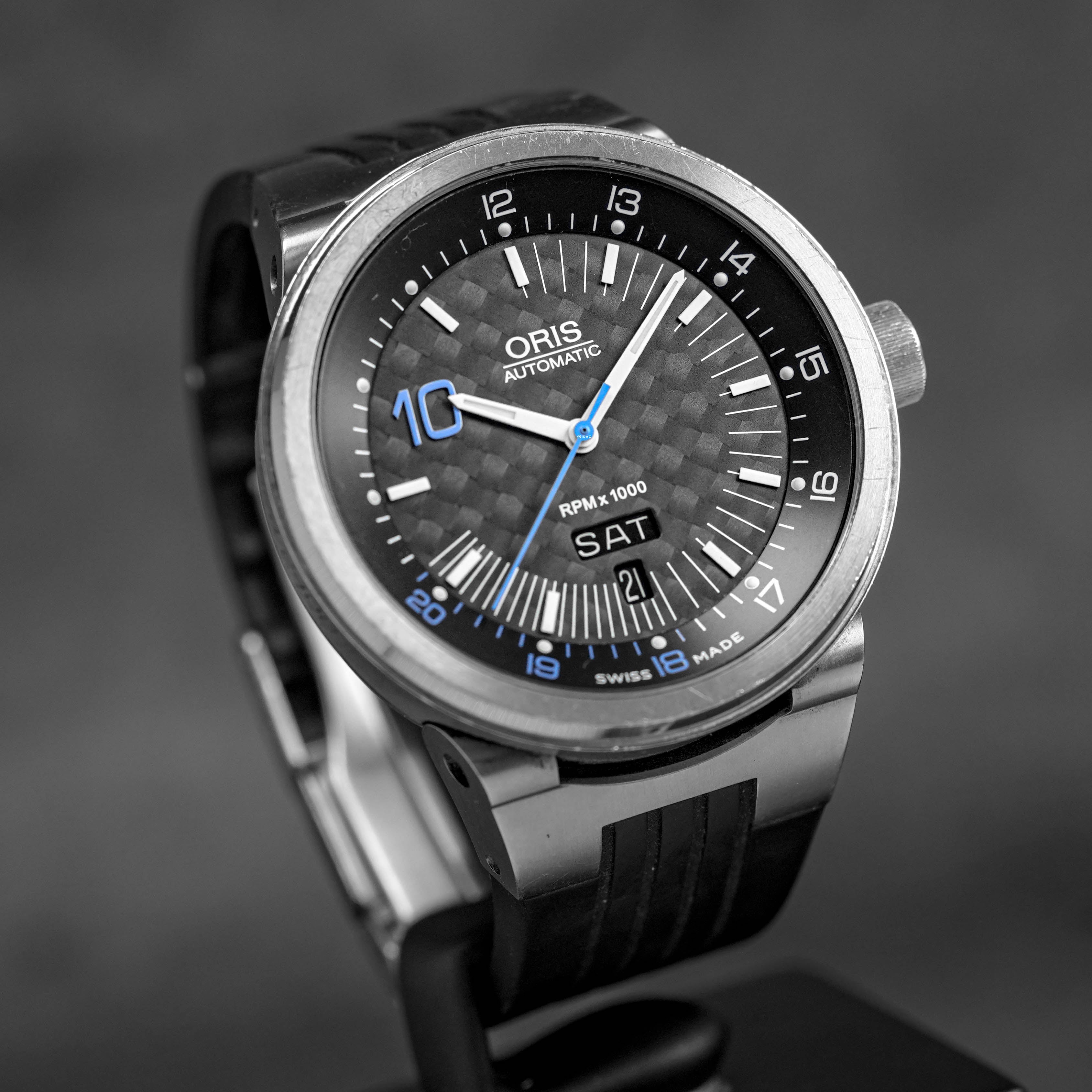 WILLIAMS F1 'NICO ROSBERG' TITANIUM DAY-DATE BLACK DIAL LIMITED EDITION (UNDATED)