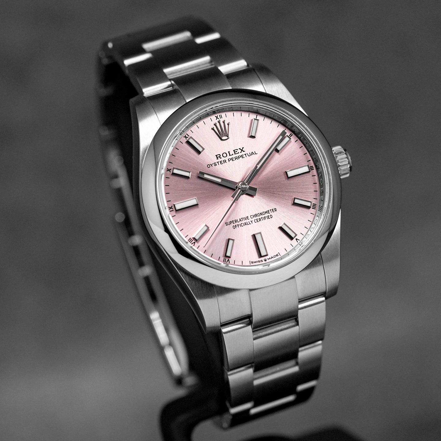 OYSTER PERPETUAL 34MM PINK DIAL (2022)