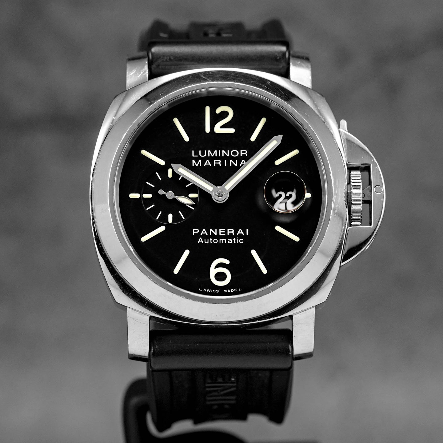 LUMINOR MARINA 44MM STEEL BLACK DIAL PAM 104 (2015)