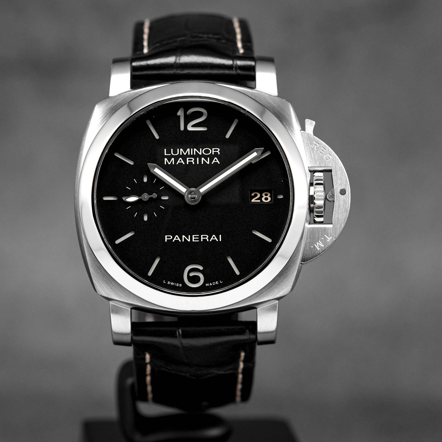 LUMINOR MARINA 1950 3 DAYS 42MM STEEL BLACK DIAL PAM 392 (2014)