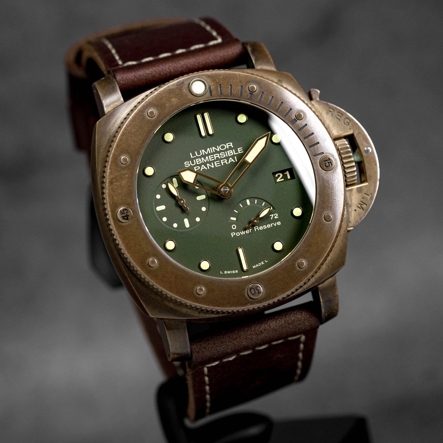 LUMINOR SUBMERSIBLE 1950 3 DAYS BRONZO PAM 507 LIMITED EDITION (UNDATED)