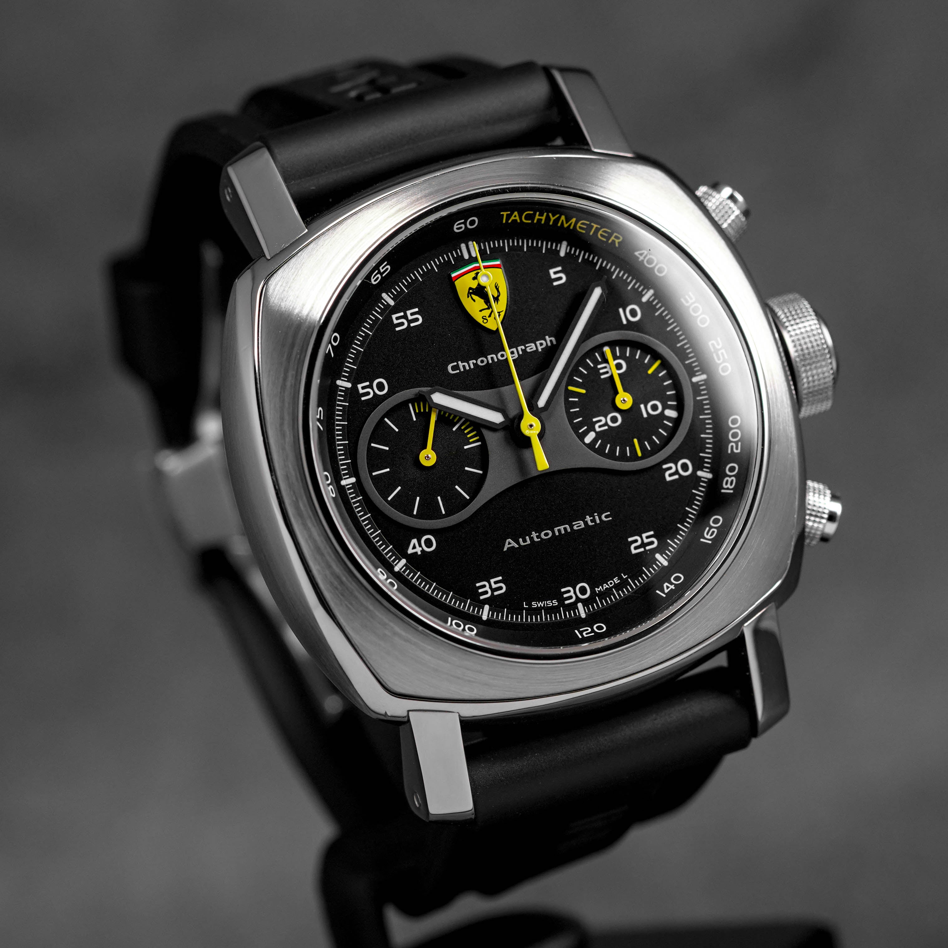 FERRARI SCUDERIA CHRONOGRAPH BLACK YELLOW DIAL (WATCH ONLY)