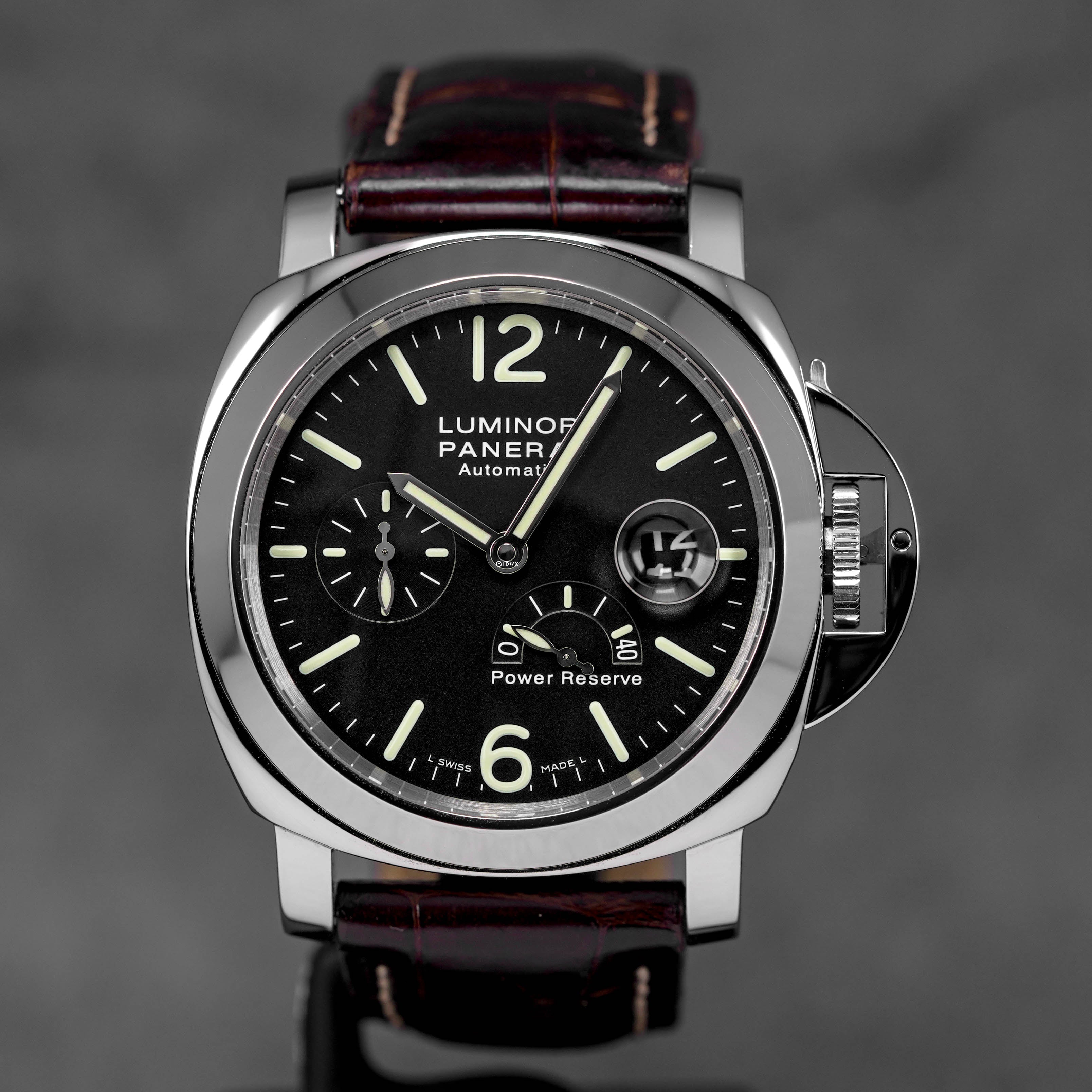 LUMINOR POWER RESERVE 44MM BLACK DIAL PAM 90 (WATCH & BOX)