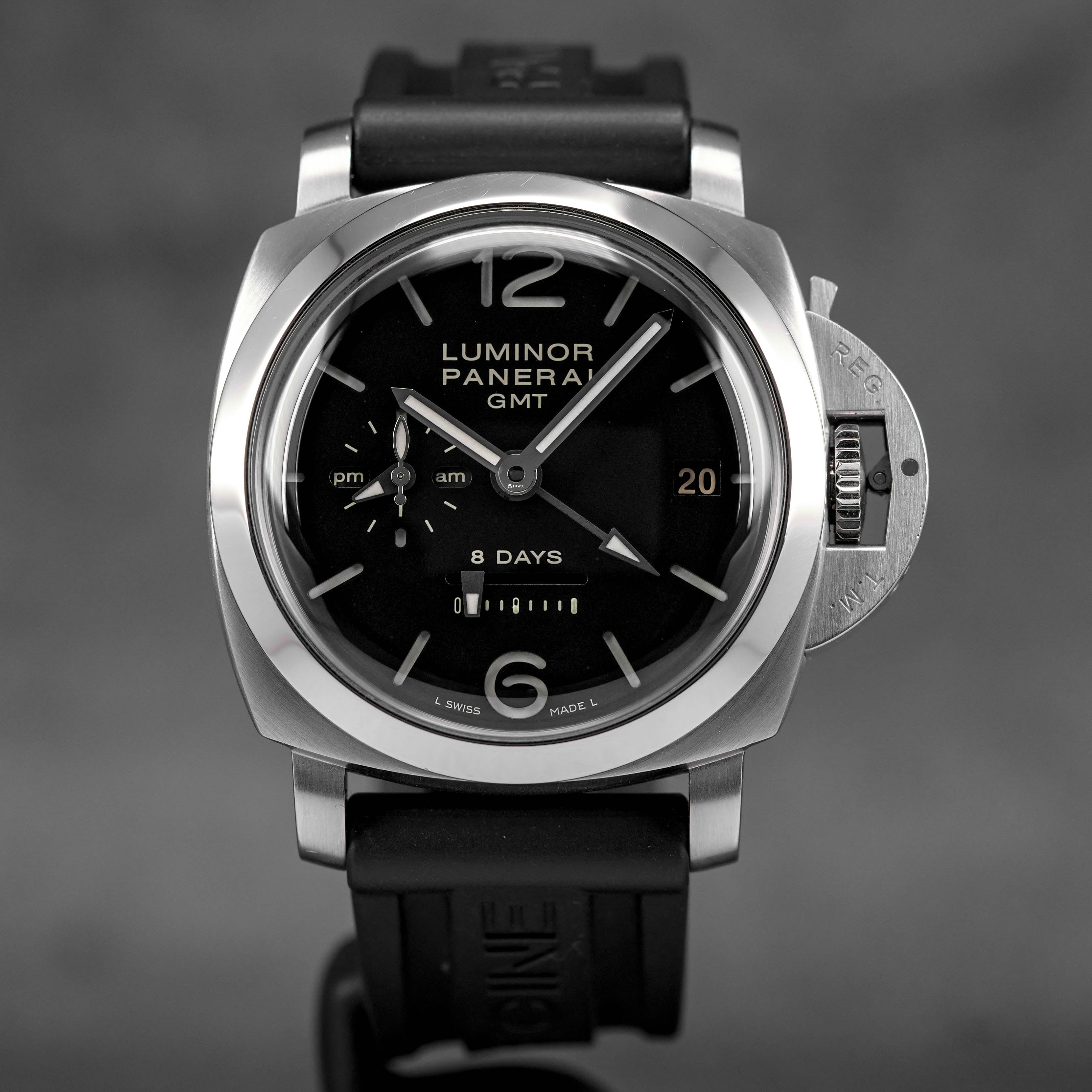 LUMINOR 1950 8 DAYS GMT 44MM BLACK DIAL PAM 233 (2013)