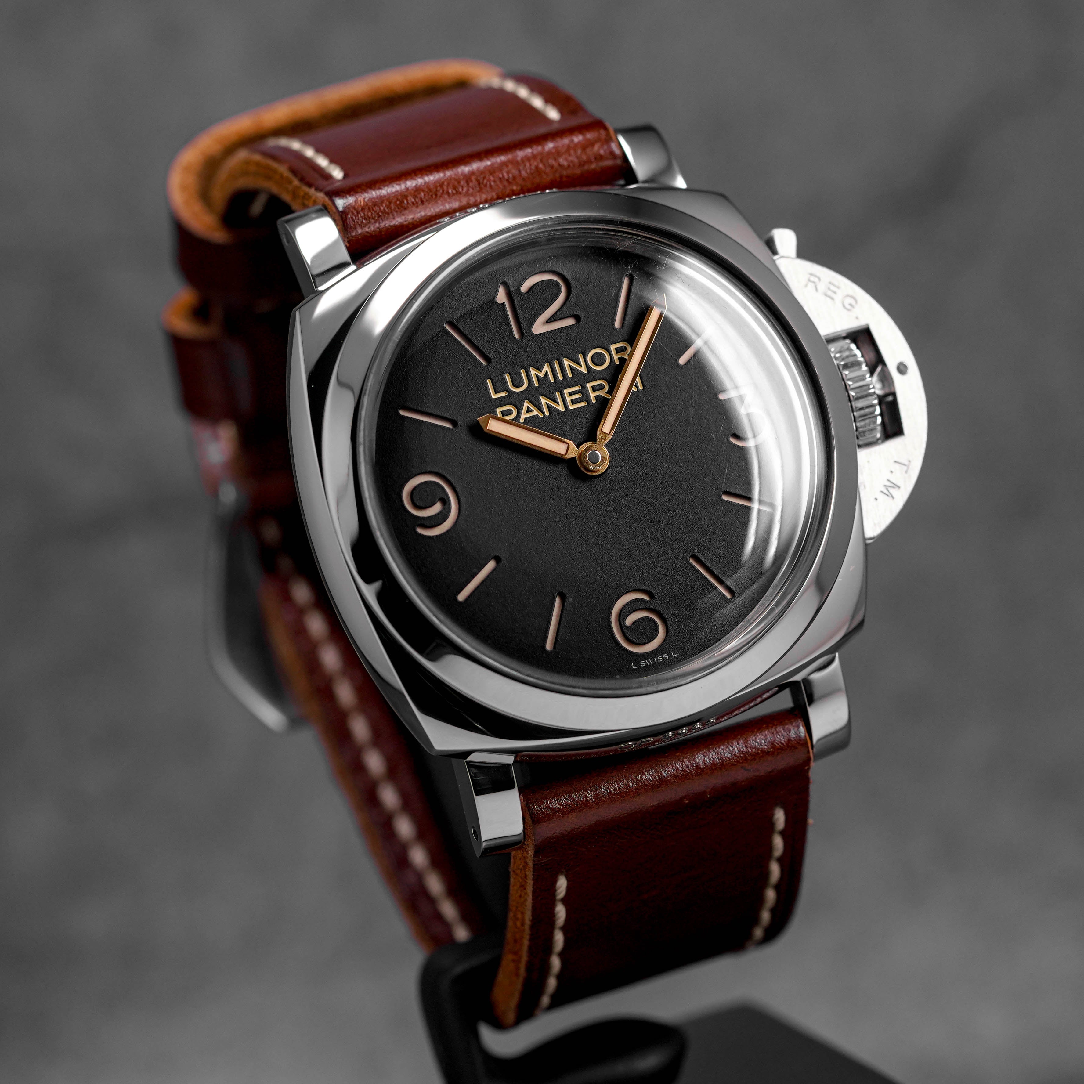 LUMINOR 1950 3 DAYS 47MM BLACK DIAL PAM 372 (UNDATED)
