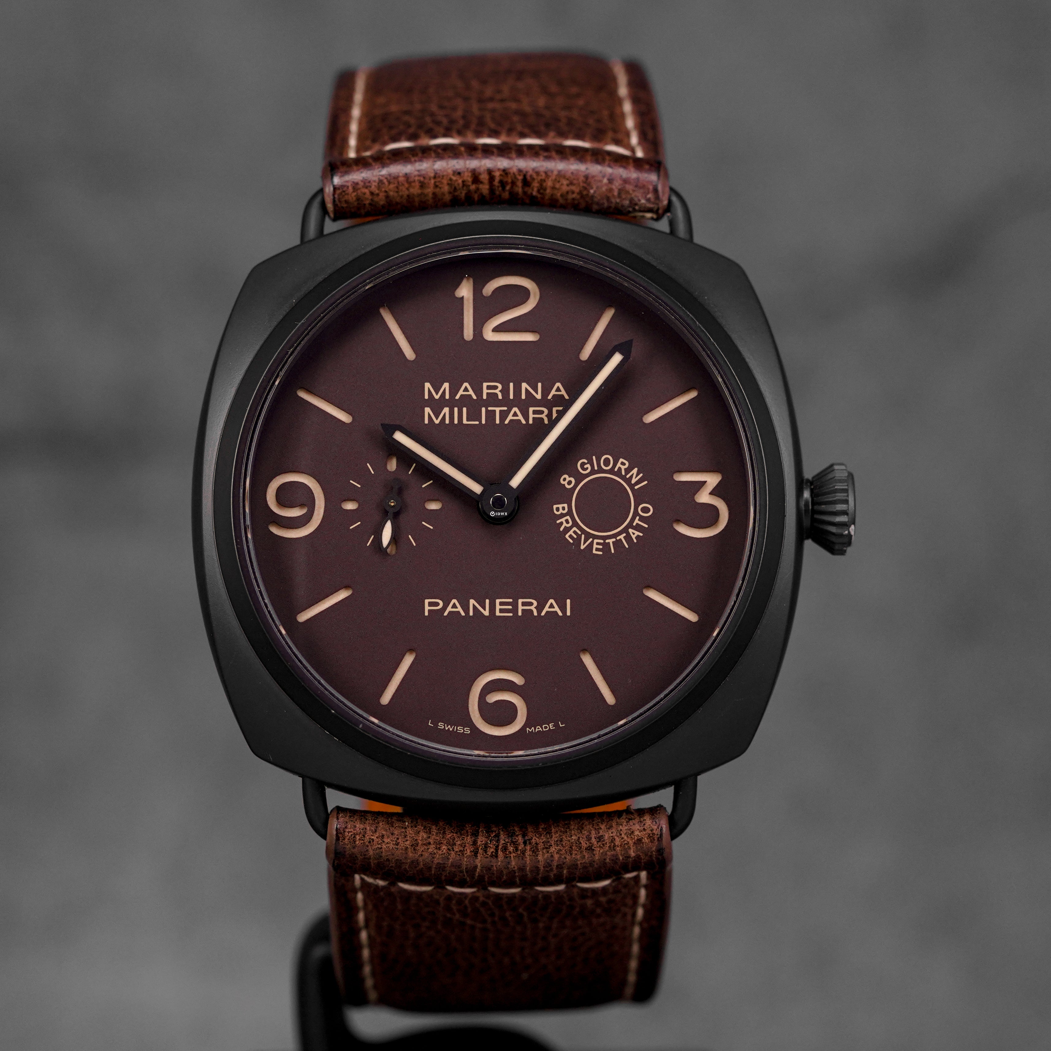 RADIOMIR MARINA MILITARE 8 GIORNI 47MM COMPOSITE BROWN DIAL PAM 339 (UNDATED)