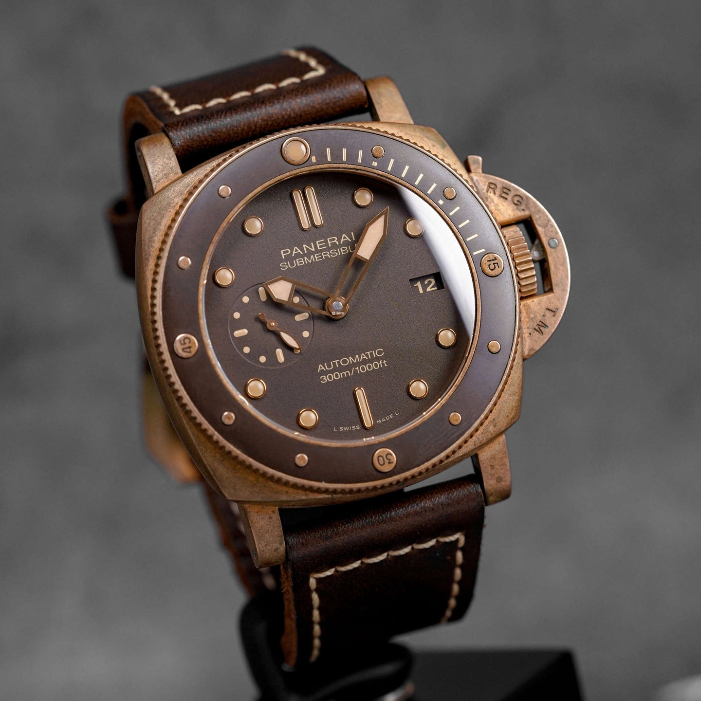 SUBMERSIBLE BRONZO 47MM BROWN DIAL PAM 968 (2020)