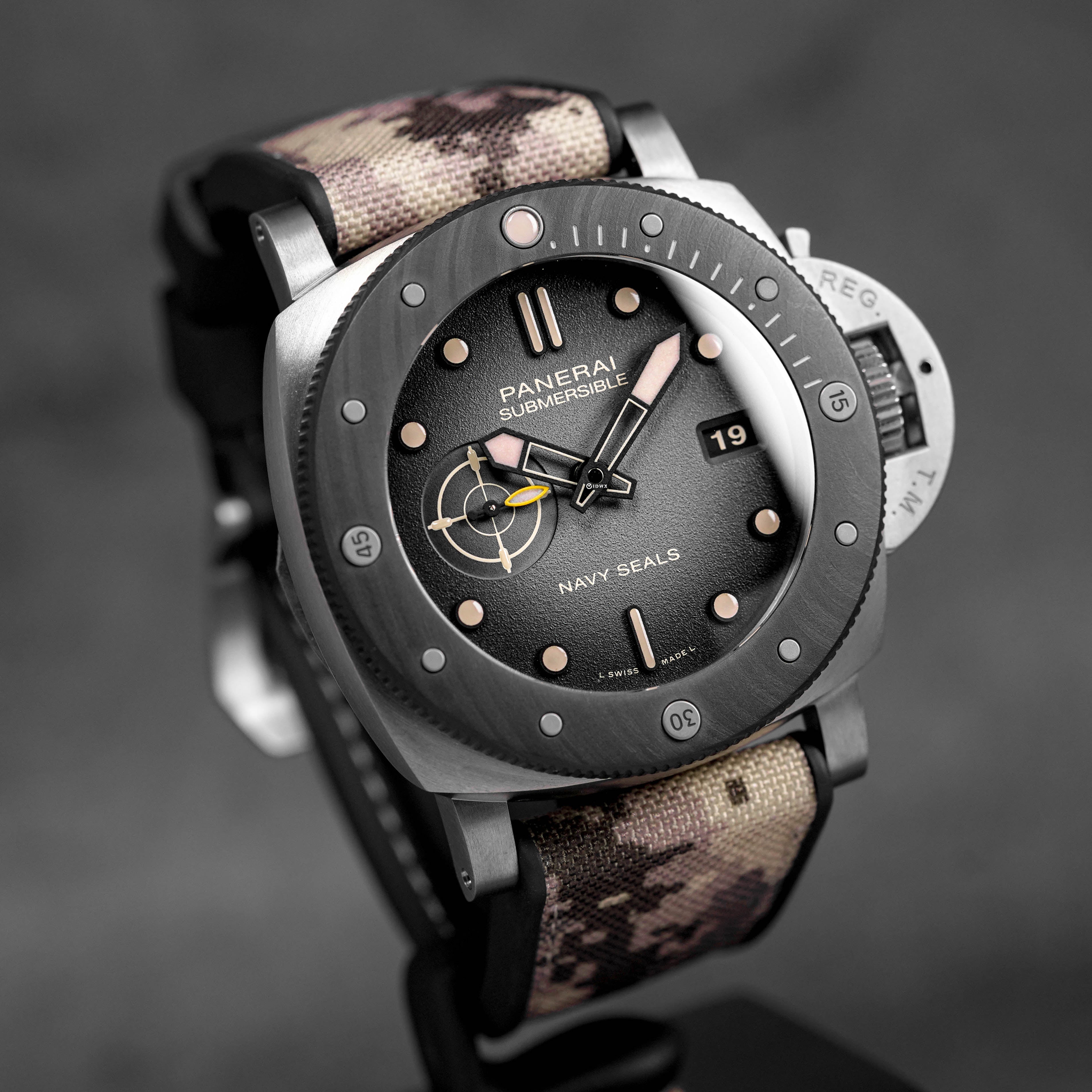 SUBMERSIBLE NAVY SEALS TITANIUM CARBOTECH BEZEL PAM 1669 (2025)