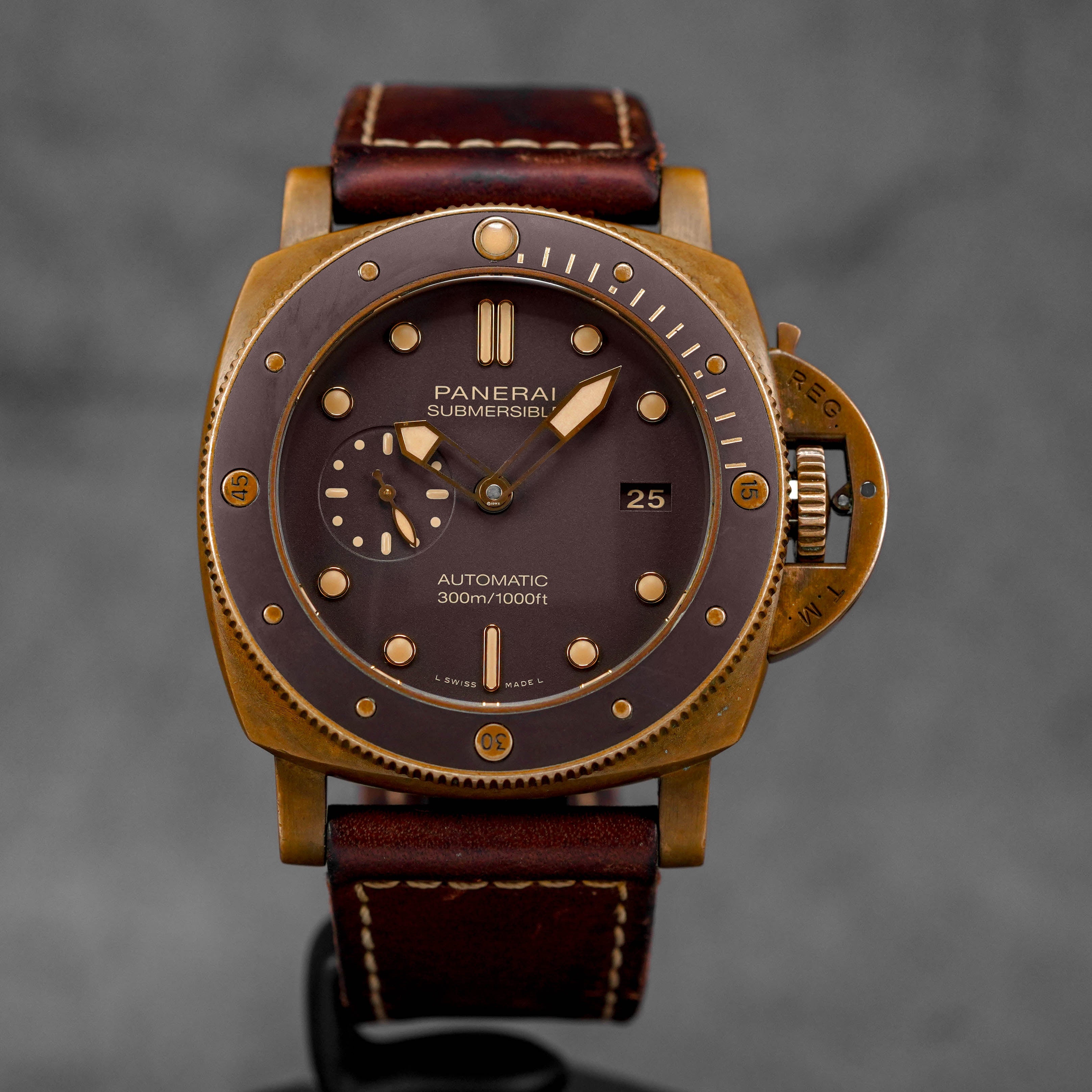 SUBMERSIBLE BRONZO 47MM BROWN DIAL PAM 968 (2020)