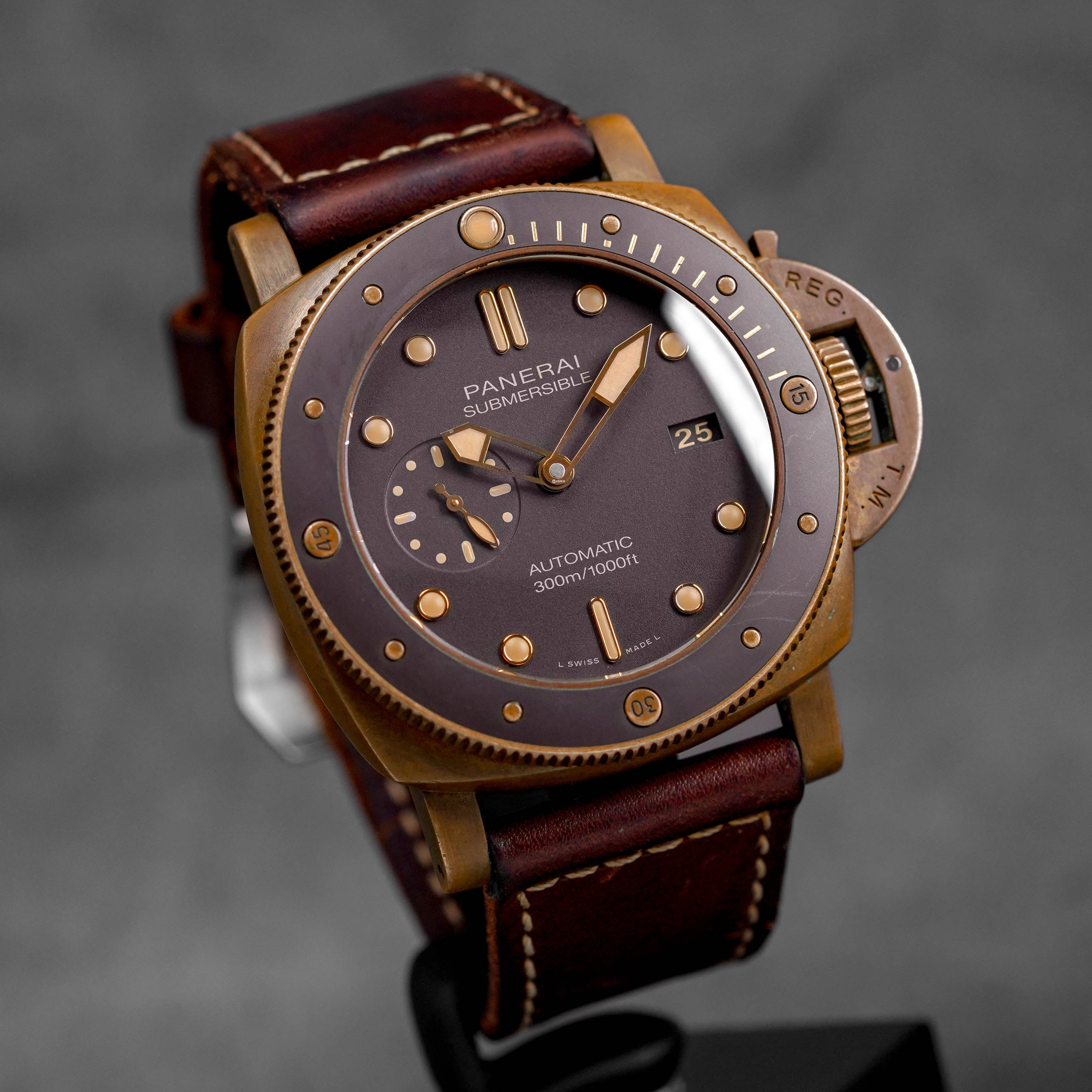 SUBMERSIBLE BRONZO 47MM BROWN DIAL PAM 968 (2020)