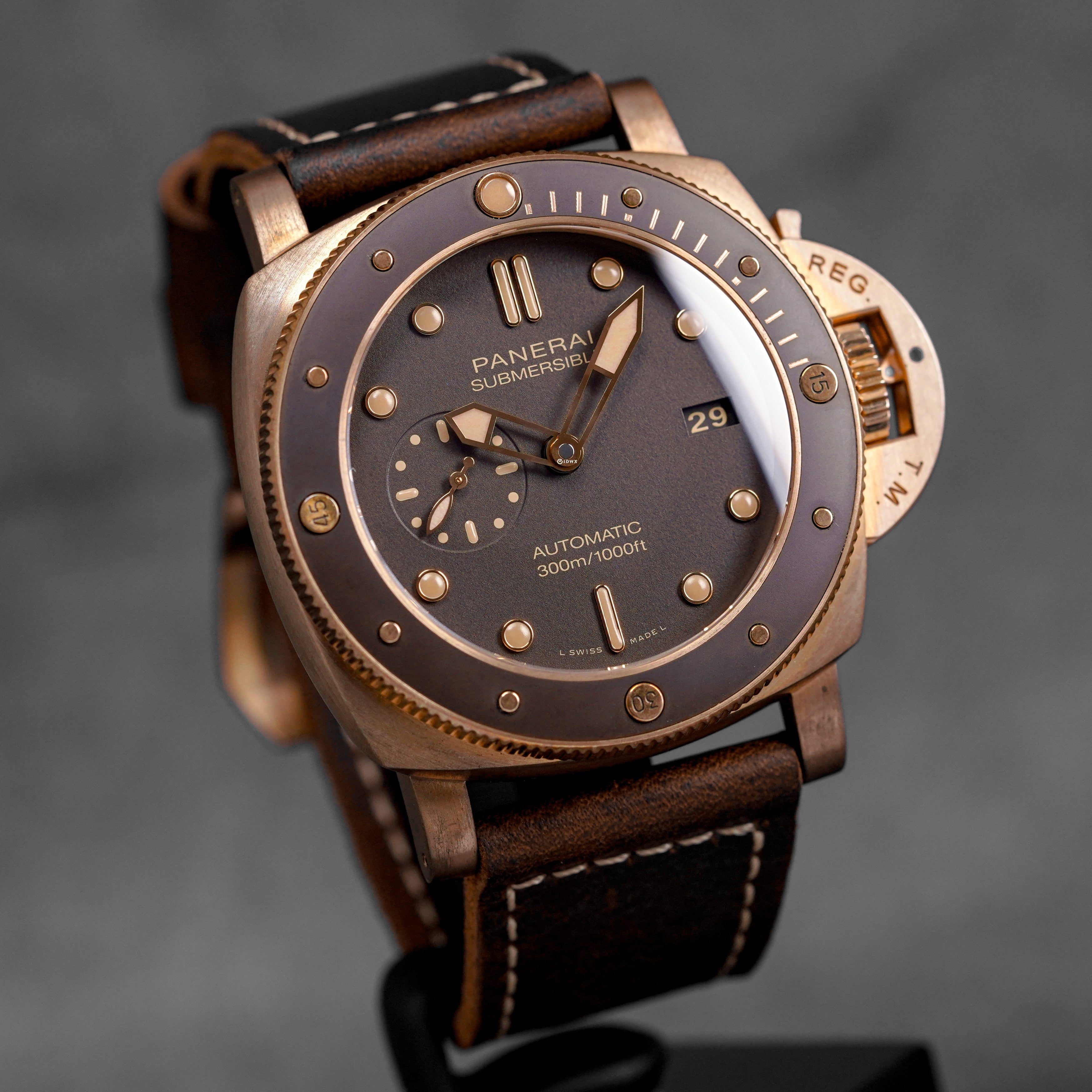 SUBMERSIBLE BRONZO 47MM BROWN DIAL PAM 968 (2021)