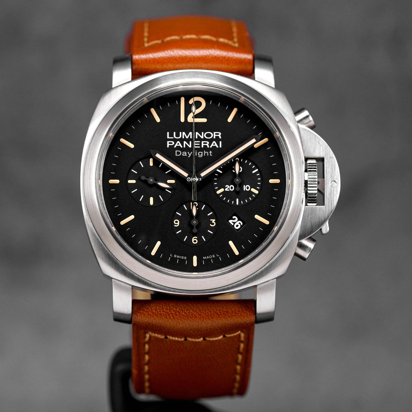 LUMINOR CHRONOGRAPH 'DAYLIGHT' 44MM STEEL BLACK DIAL PAM 356 (2011)