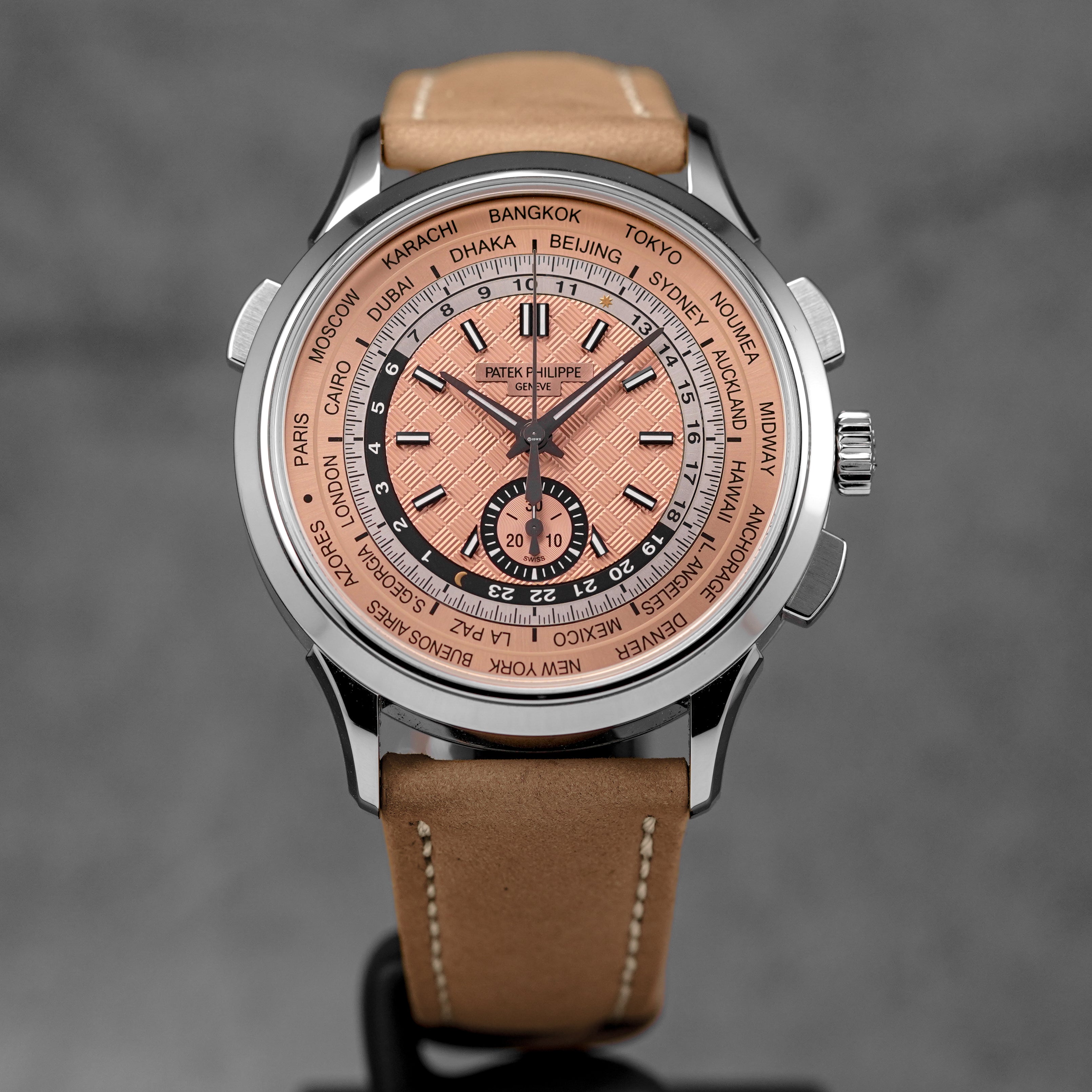 COMPLICATIONS 5935A WORLD TIME FLYBACK CHRONOGRAPH SALMON DIAL (2024)