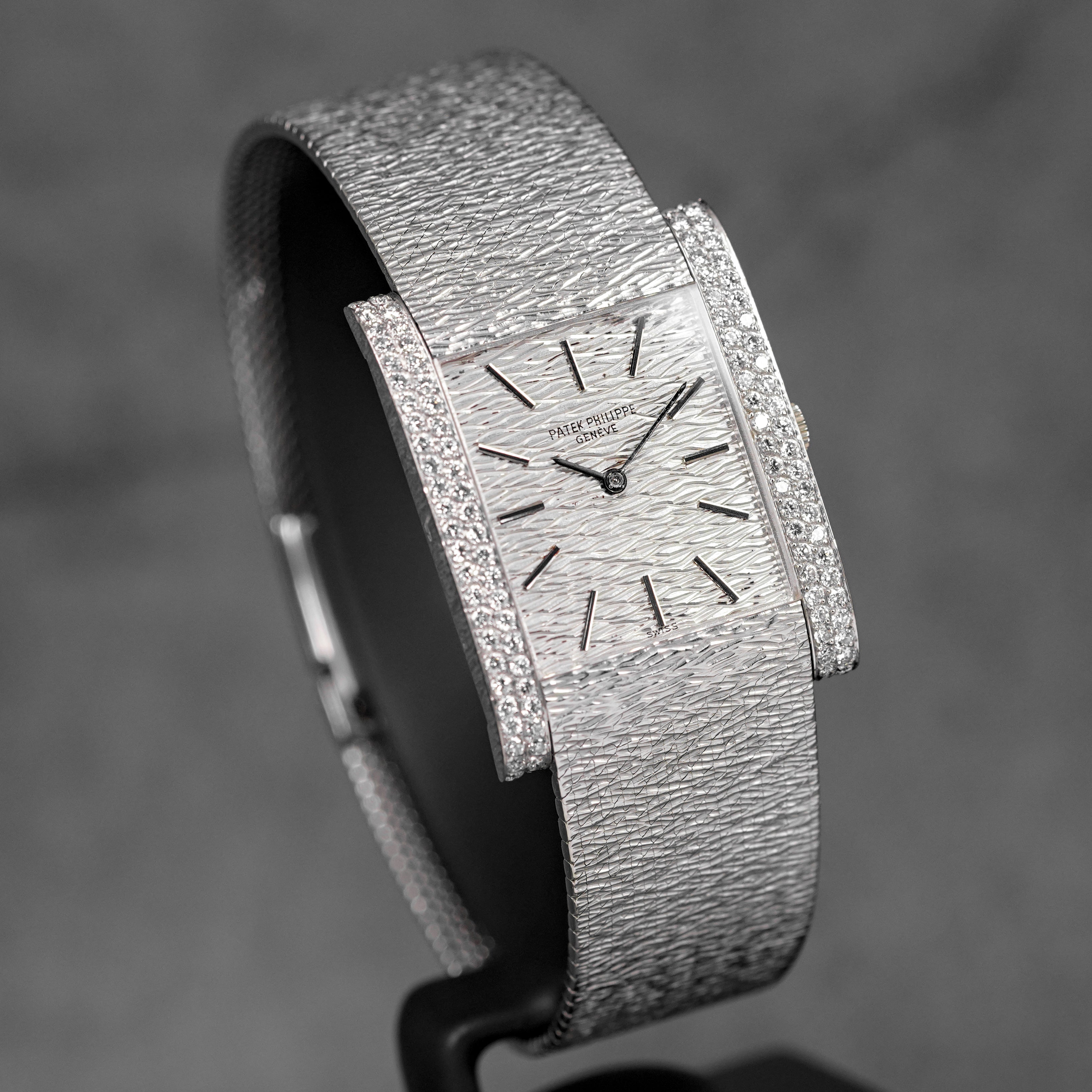 GONDOLO 3553 WHITEGOLD SILVER DIAL DIAMOND BEZEL (1985)