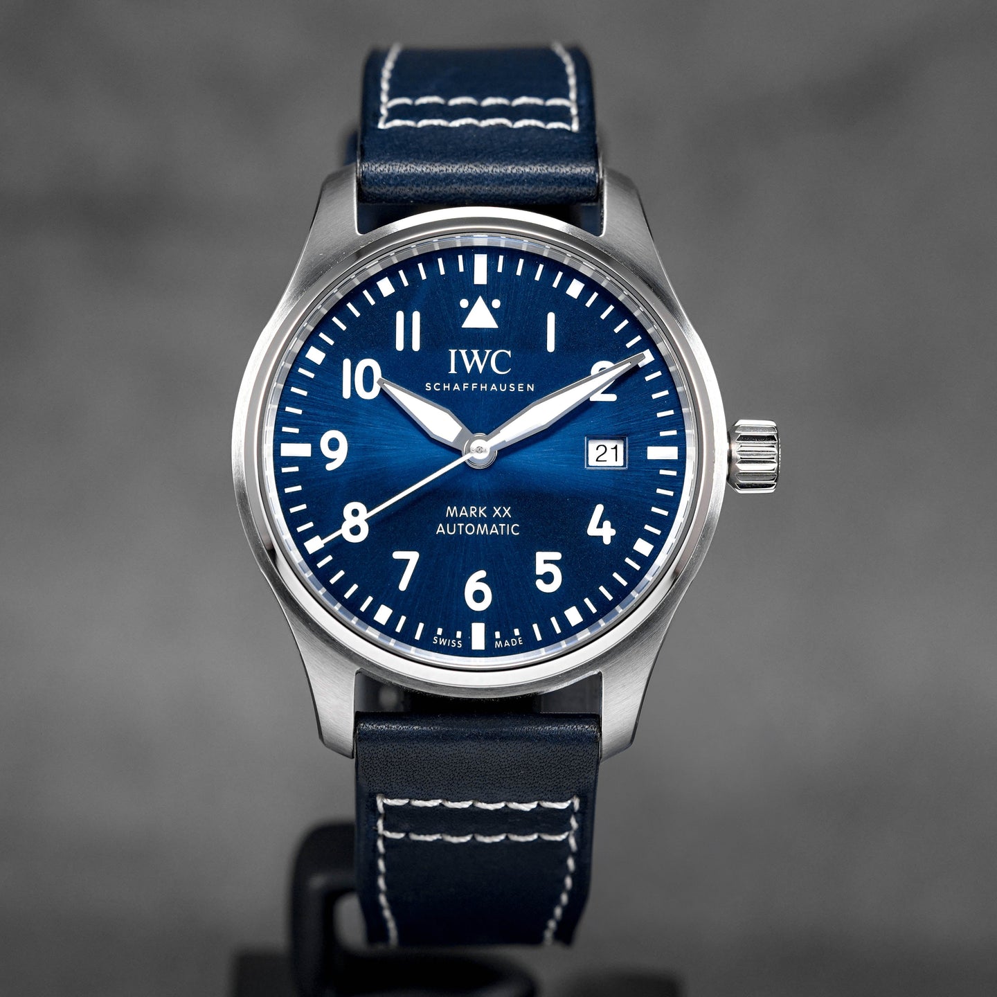 PILOT MARK XX STEEL BLUE DIAL LEATHER STRAP (2024)