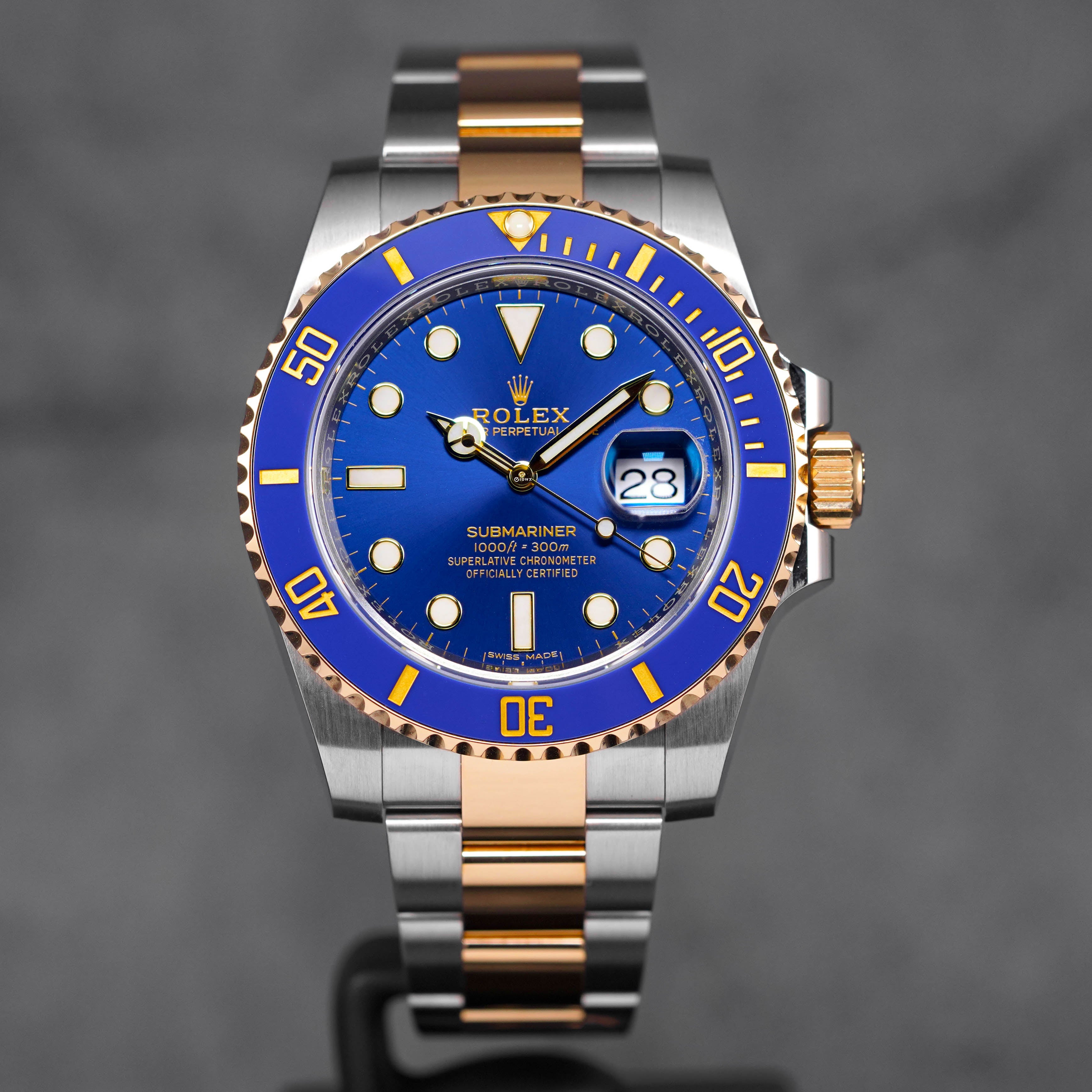 SUBMARINER DATE 40MM TWOTONE YELLOWGOLD BLUE DIAL (2019)