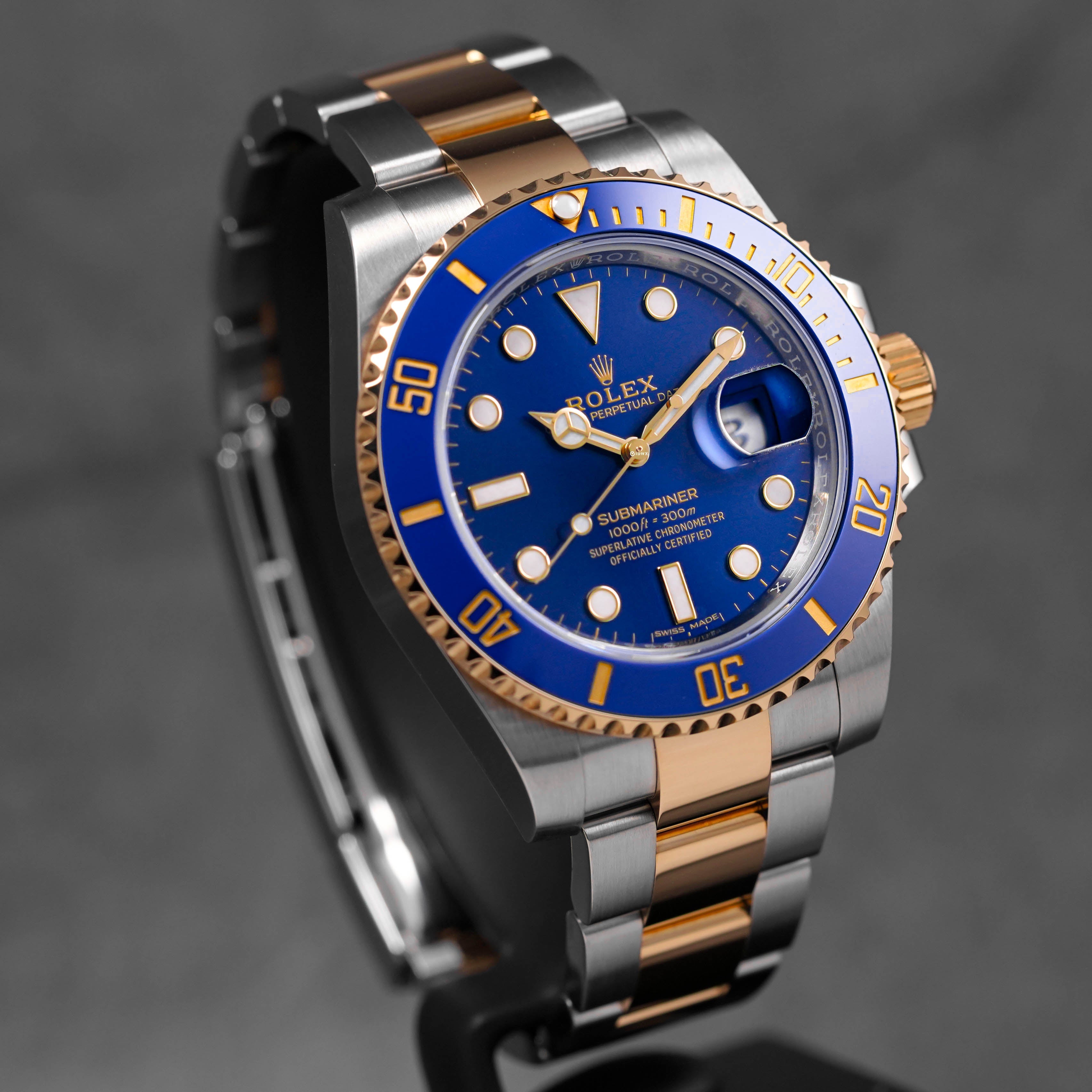 SUBMARINER DATE 40MM TWOTONE YELLOWGOLD BLUE DIAL (2019)