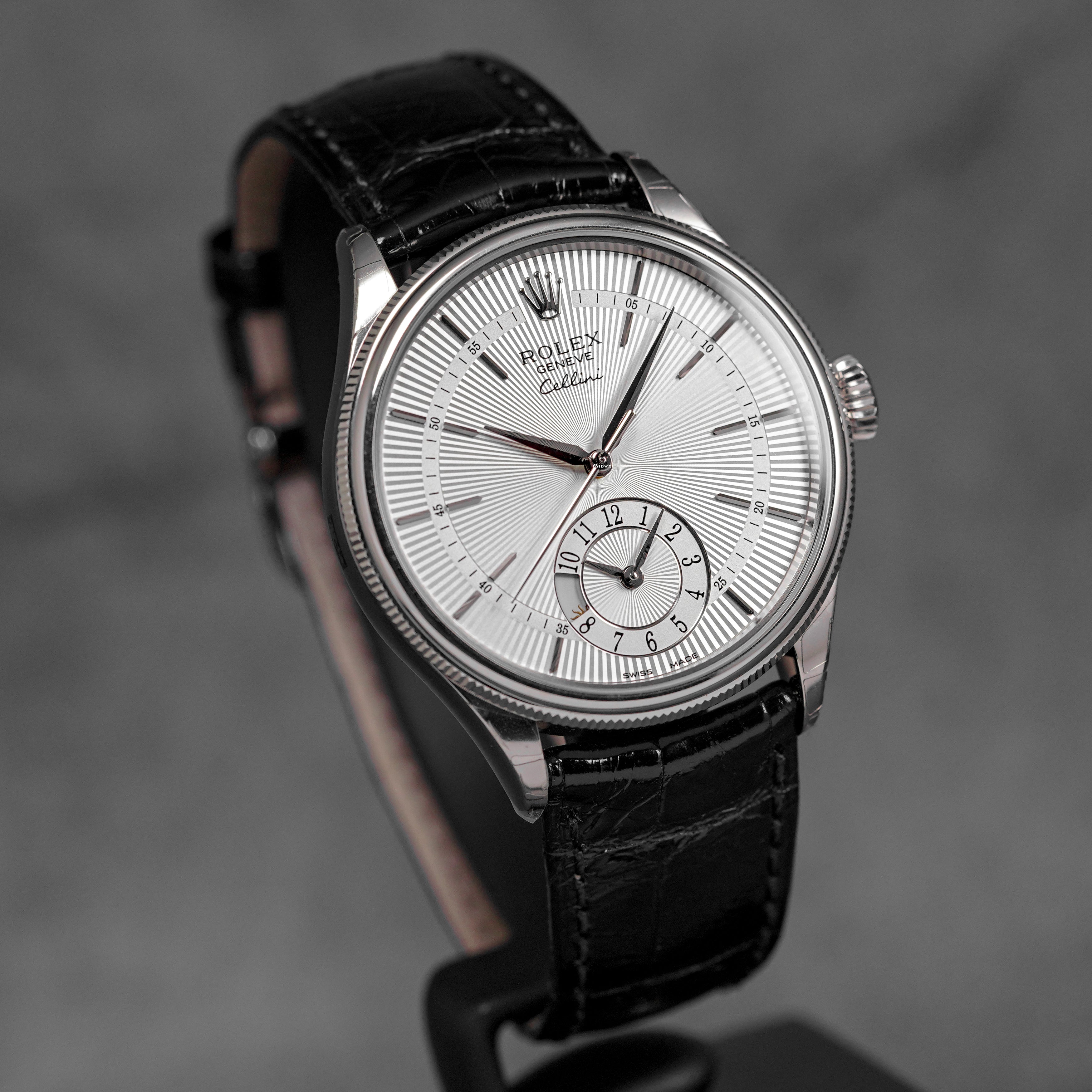 CELLINI DUAL TIME WHITEGOLD SILVER DIAL (2018)