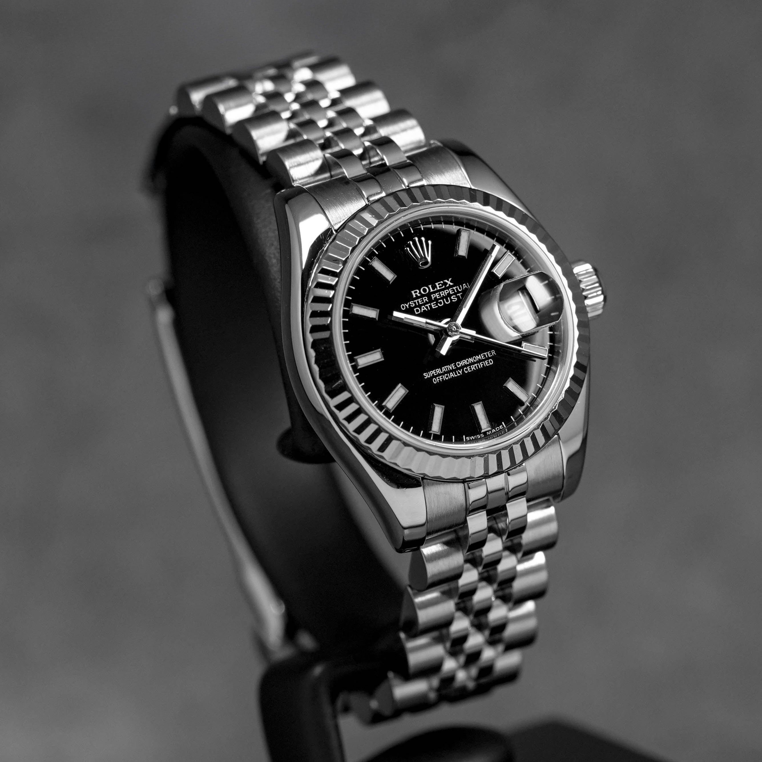 DATEJUST 26MM BLACK DIAL (WATCH & BOX)