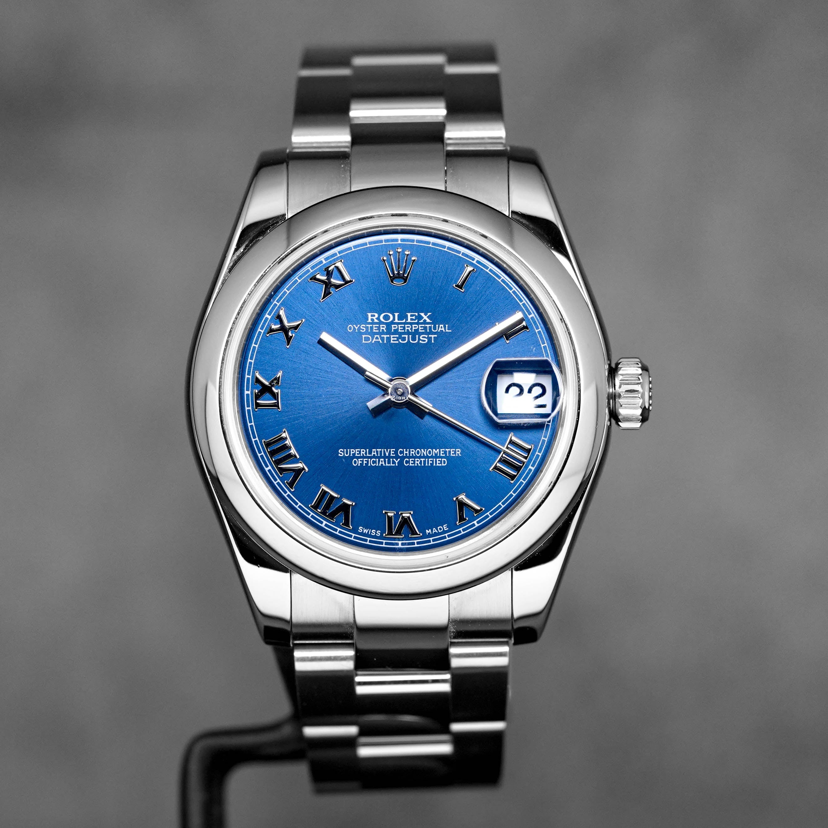 DATEJUST 31MM BLUE ROMAN DIAL (WATCH ONLY)