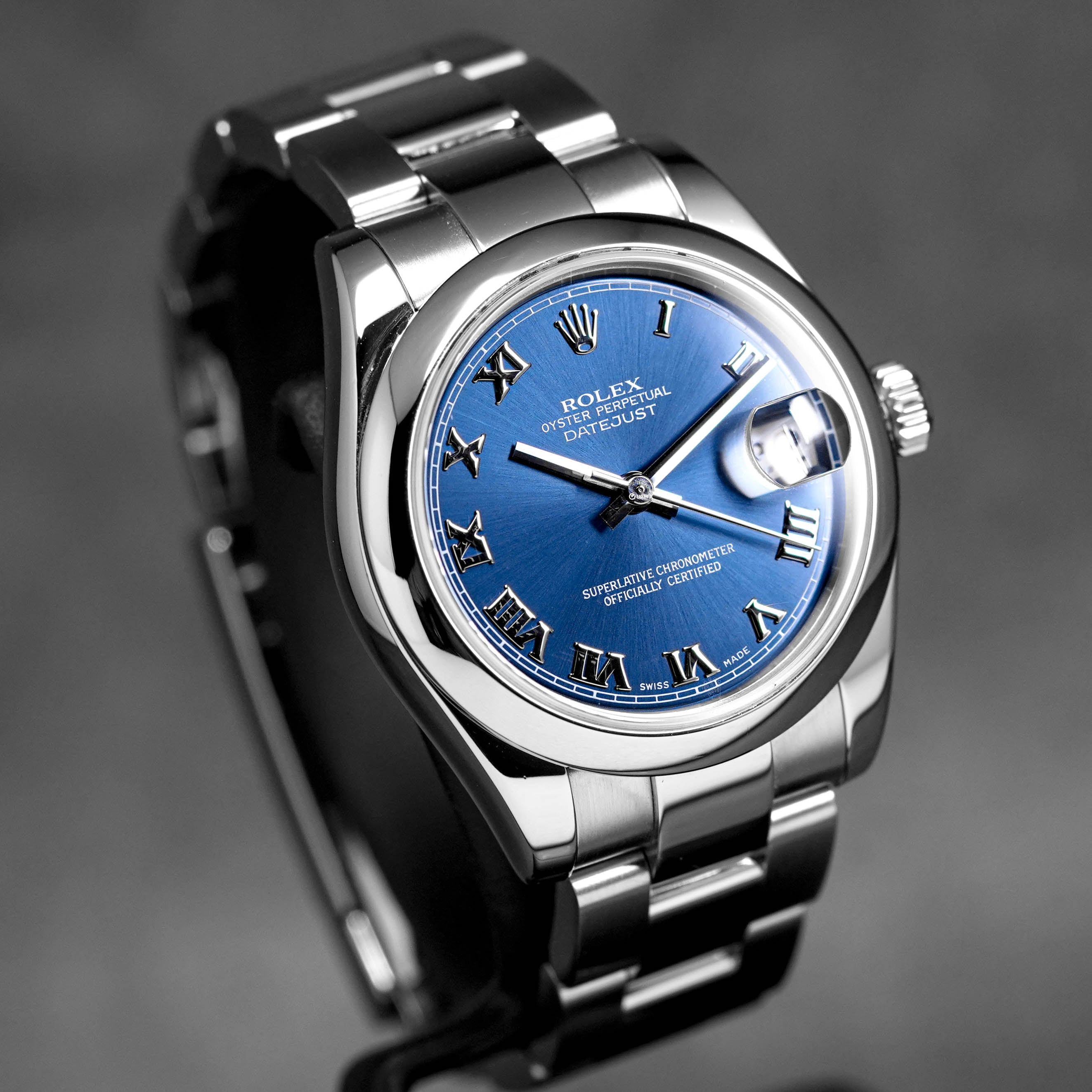 DATEJUST 31MM BLUE ROMAN DIAL (WATCH ONLY)