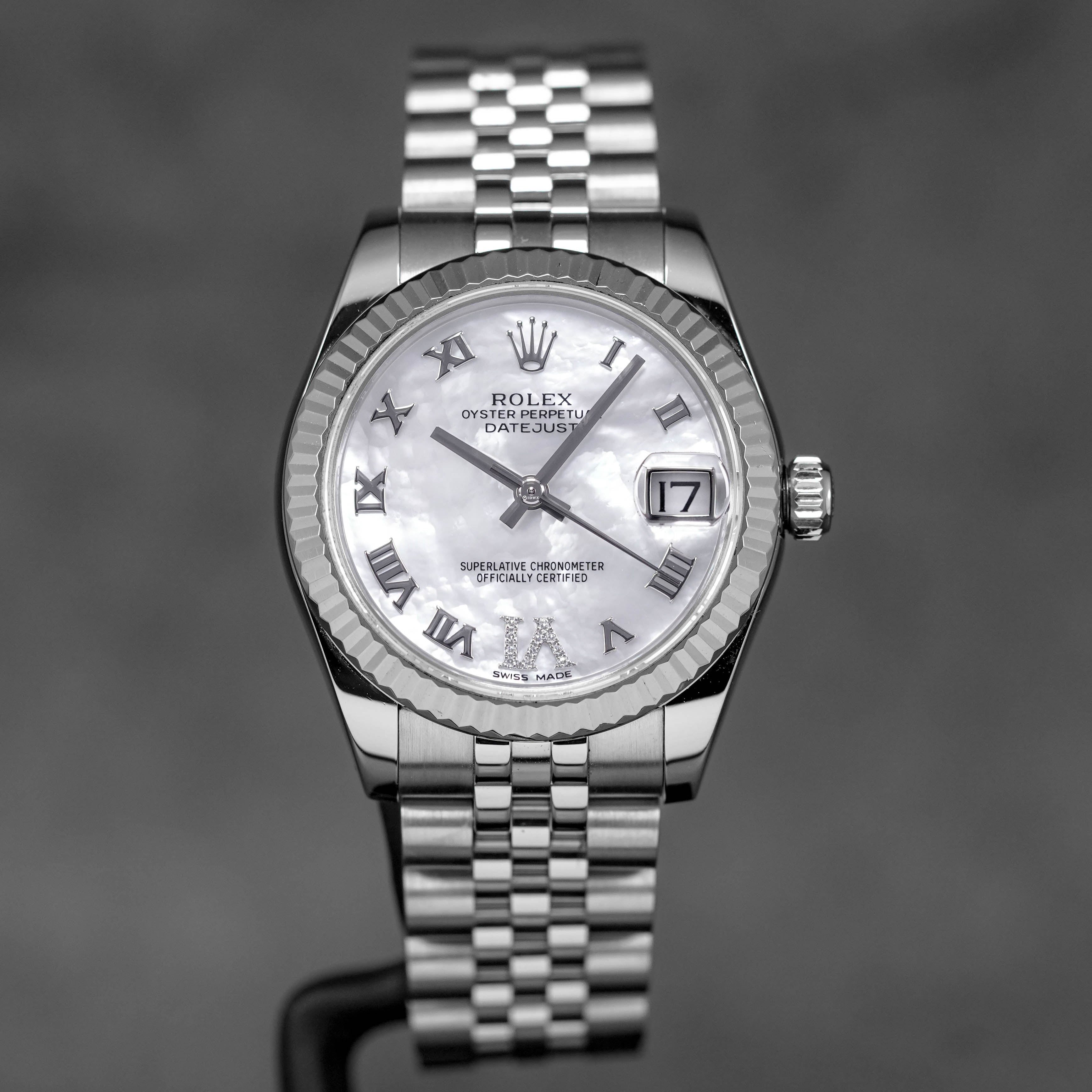DATEJUST 31MM MOP ROMAN DIAL DIAMOND ON VI (2019)